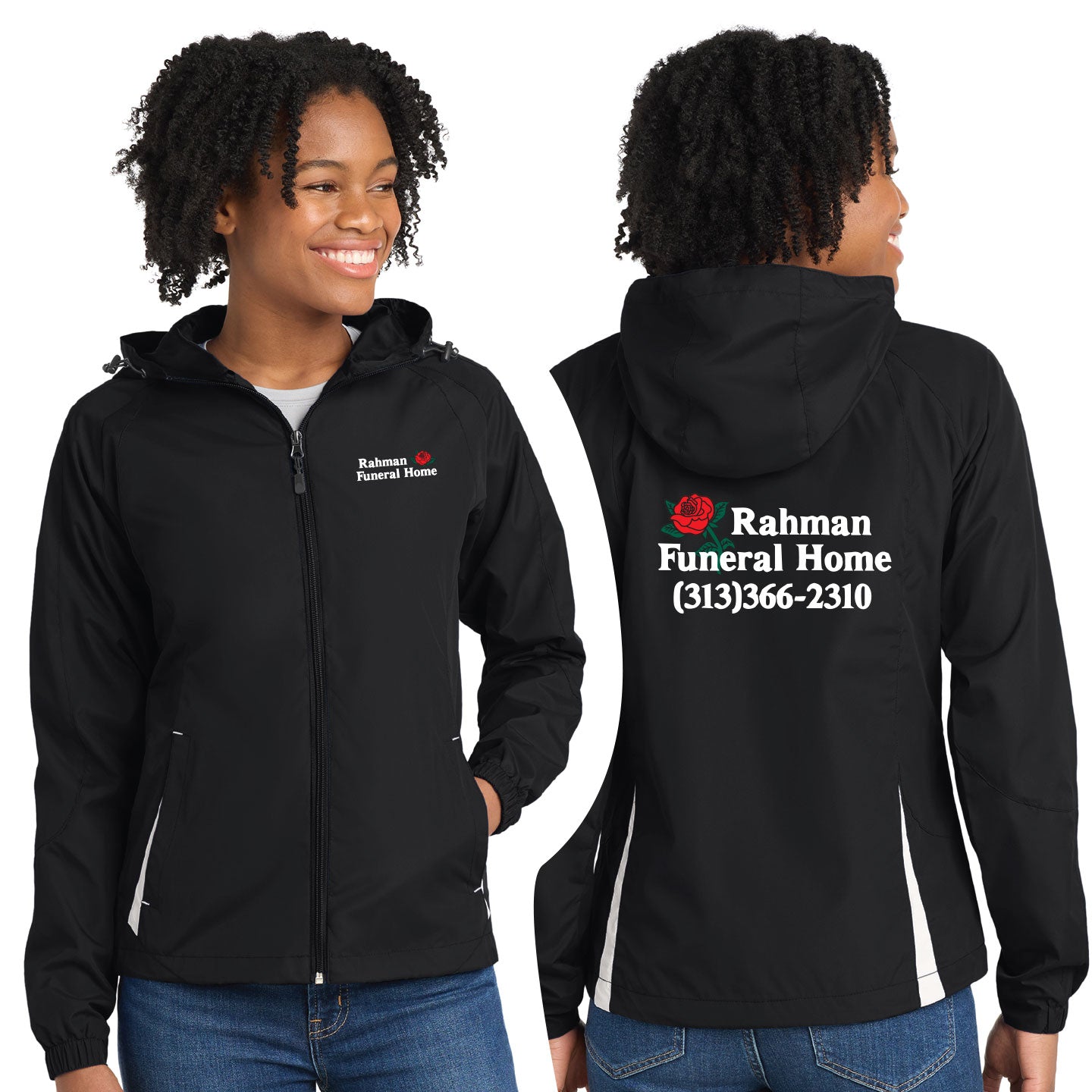 RFH - Ladies Sport-Tek Colorblock Hooded Raglan Jacket