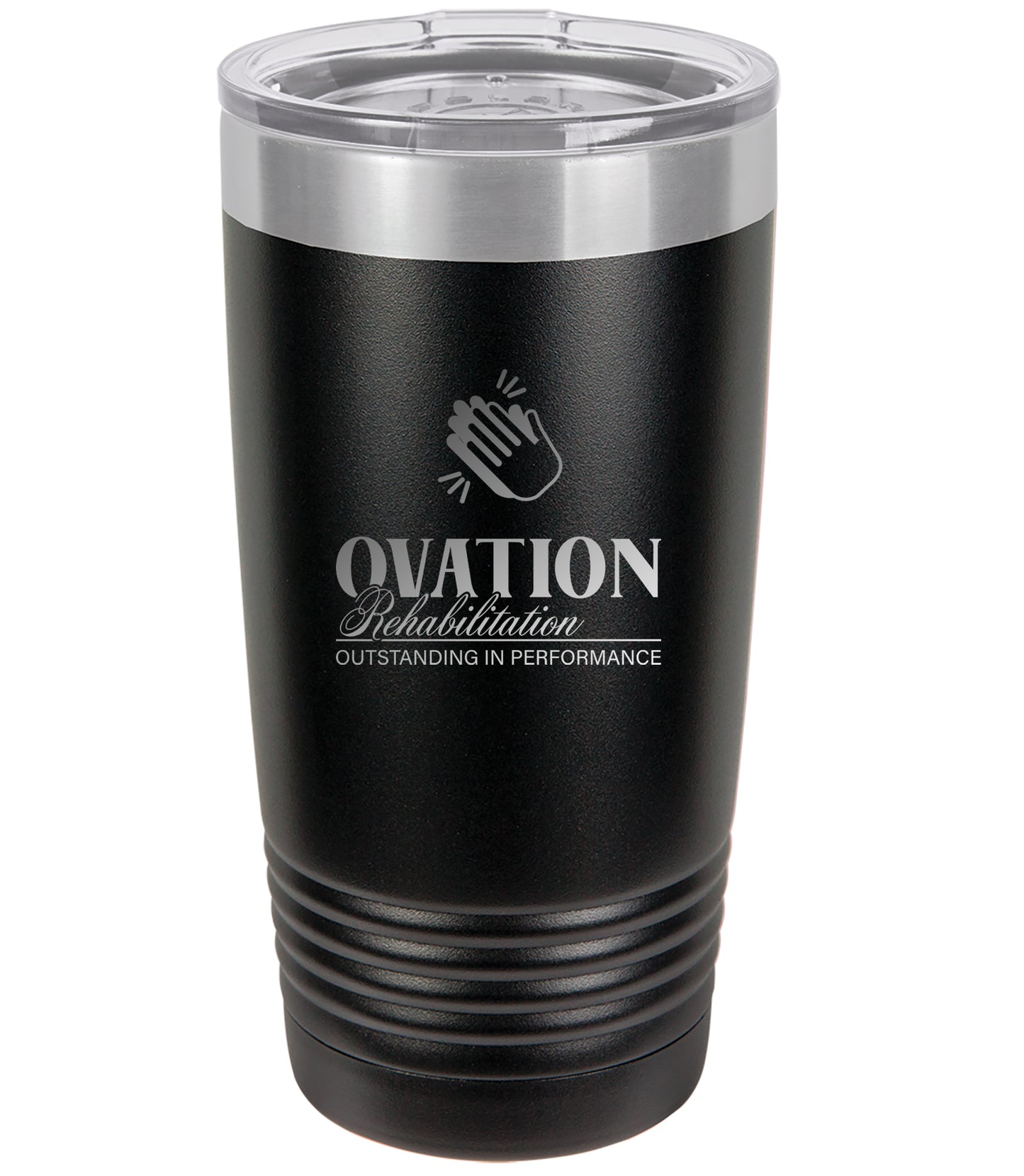 Ovation Rehabilitation Laser Engraved 20oz Tumbler with slider lid