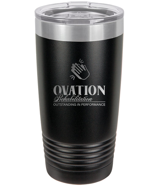 Ovation Rehabilitation Laser Engraved 20oz Tumbler with slider lid