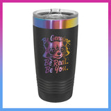 Domino Effect Apparel - Be Genuine Engraved  20 oz. Prism Plated Tumbler with Slider Lid