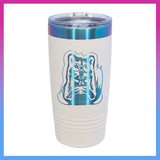 Domino Effect Apparel - Bob Engraved  20 oz. Prism Plated Tumbler with Slider Lid