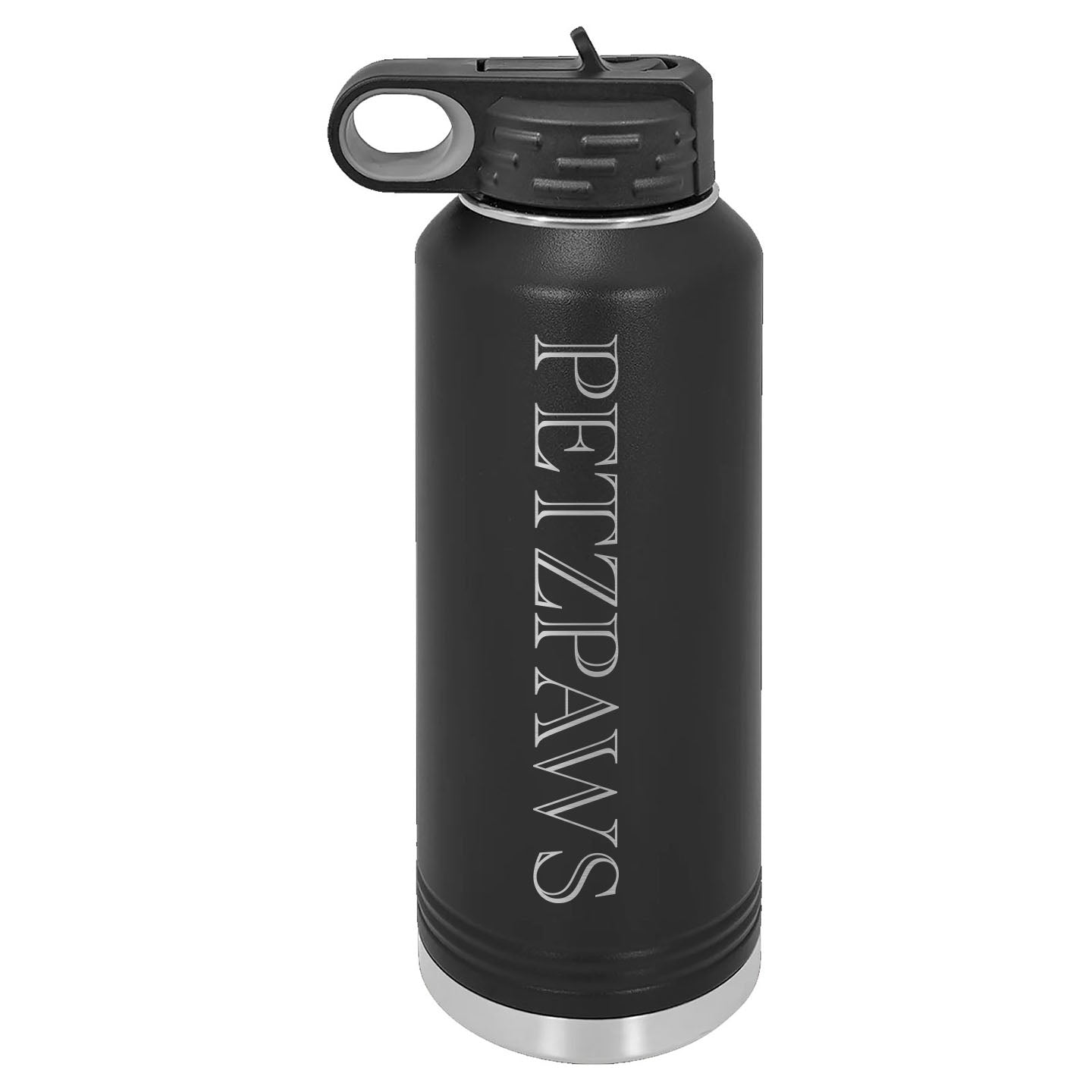 Petzpaws - Laser Engraved 32oz Water Bottle with Flip Lid