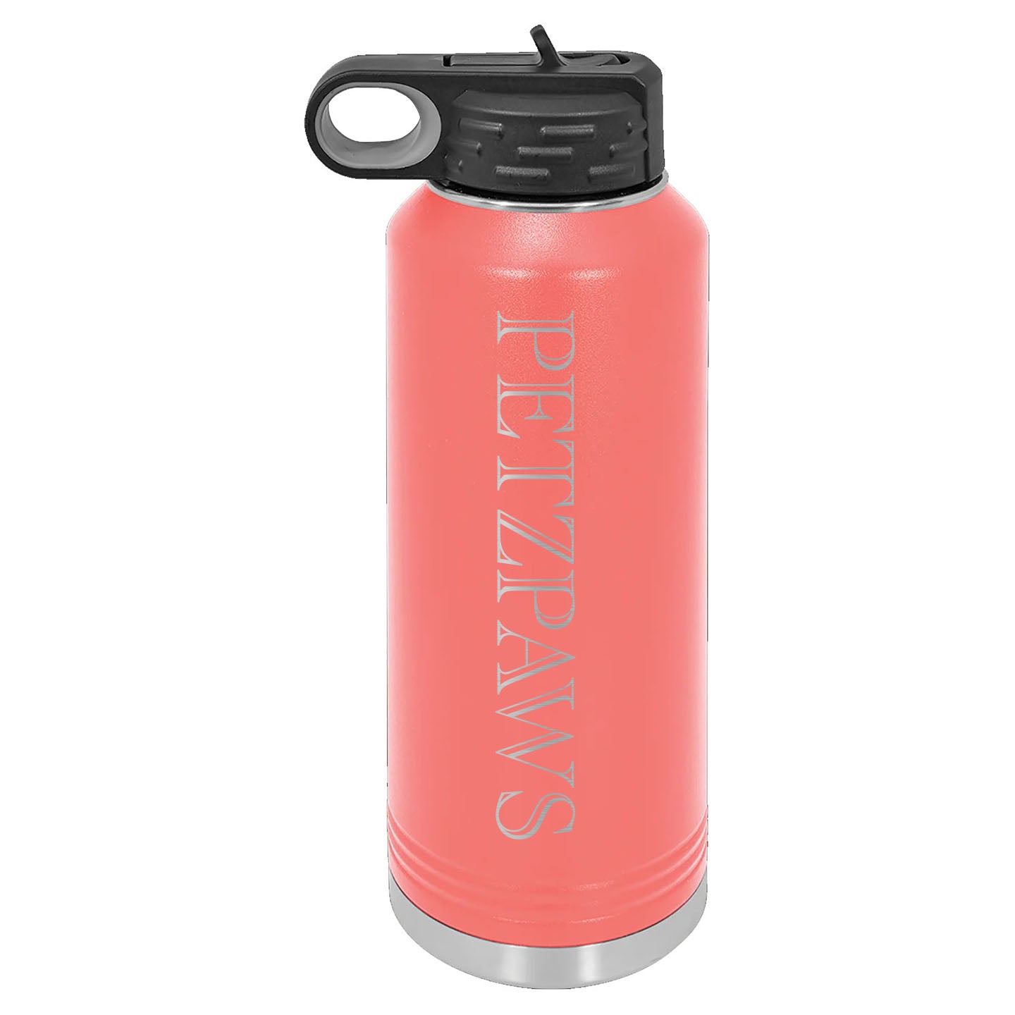 Petzpaws - Laser Engraved 32oz Water Bottle with Flip Lid