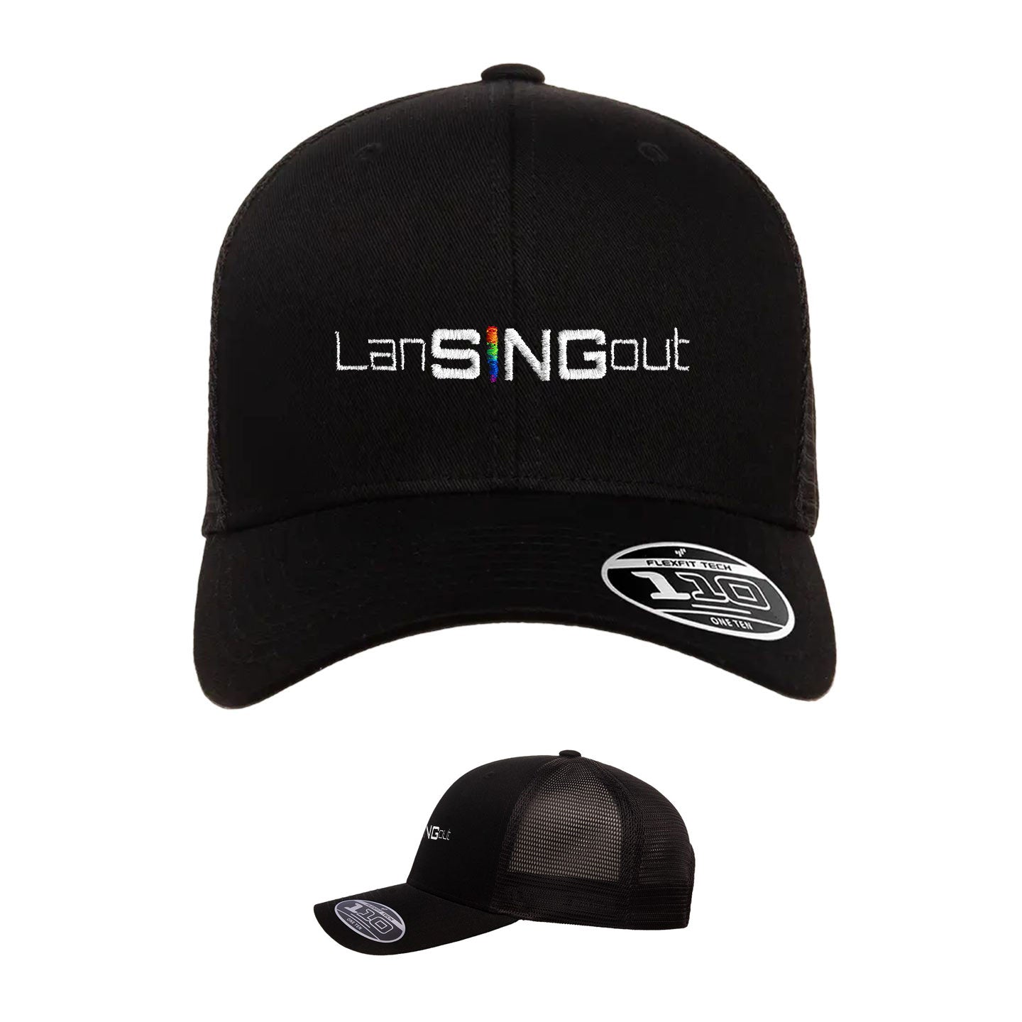 LanSINGout -  Wide Logo Flexfit Trucker Cap
