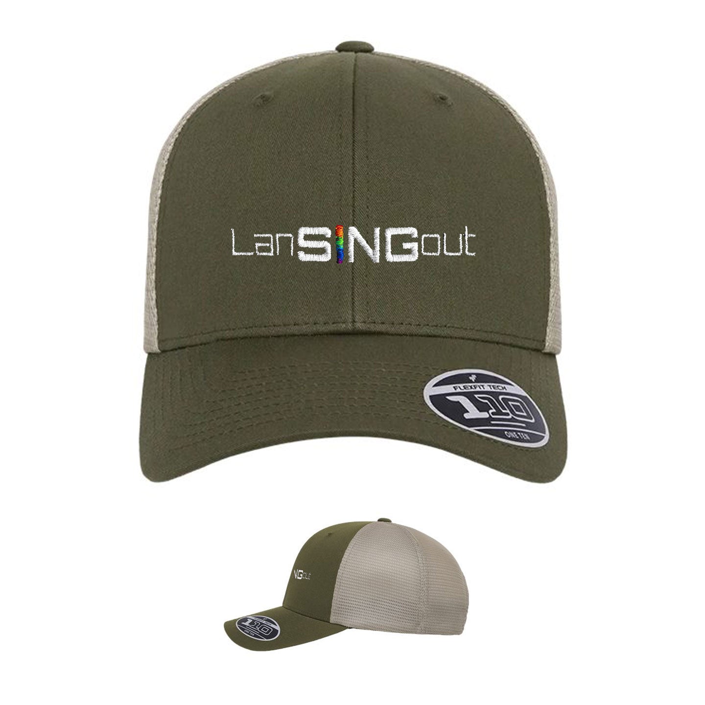 LanSINGout -  Wide Logo Flexfit Trucker Cap