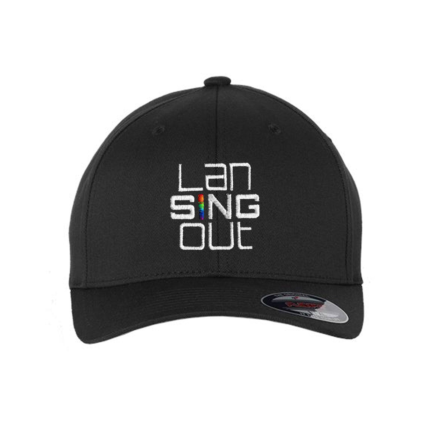 LanSINGout -  Stacked Logo Flexfit Structured Cap