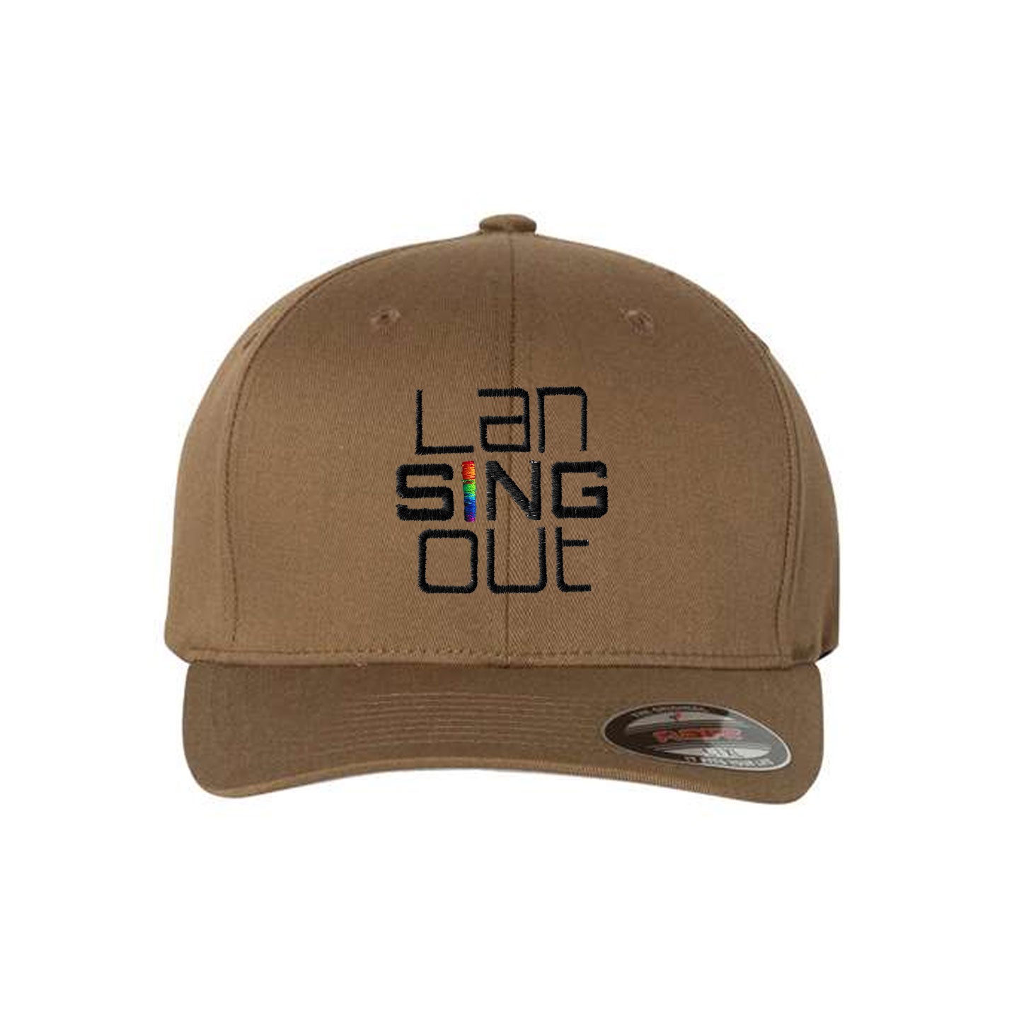 LanSINGout -  Stacked Logo Flexfit Structured Cap