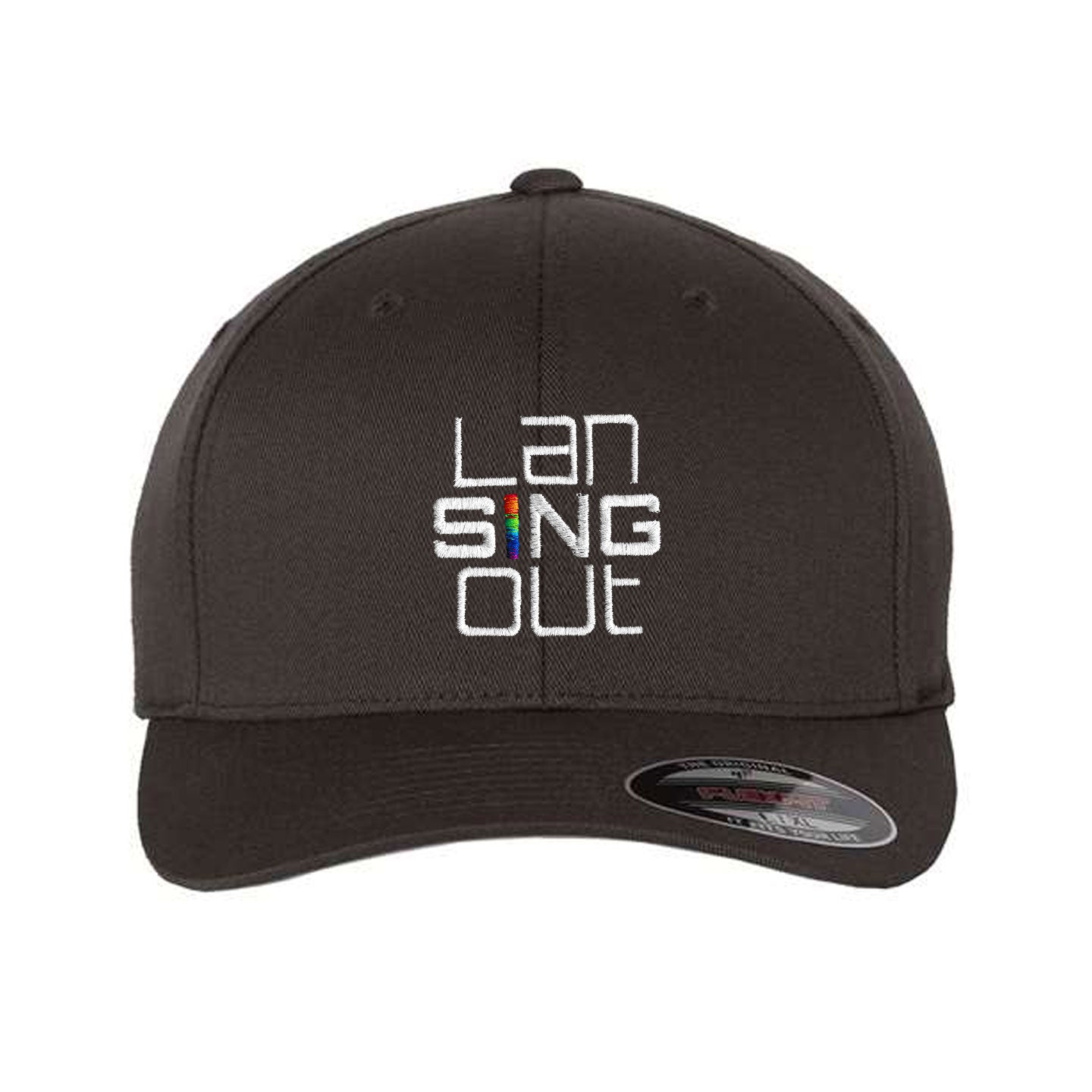 LanSINGout -  Stacked Logo Flexfit Structured Cap