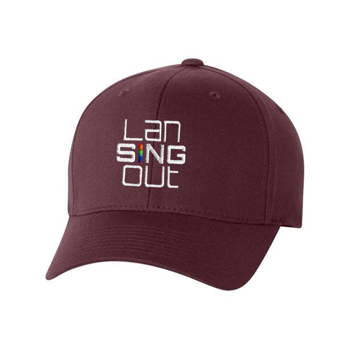 LanSINGout -  Stacked Logo Flexfit Structured Cap