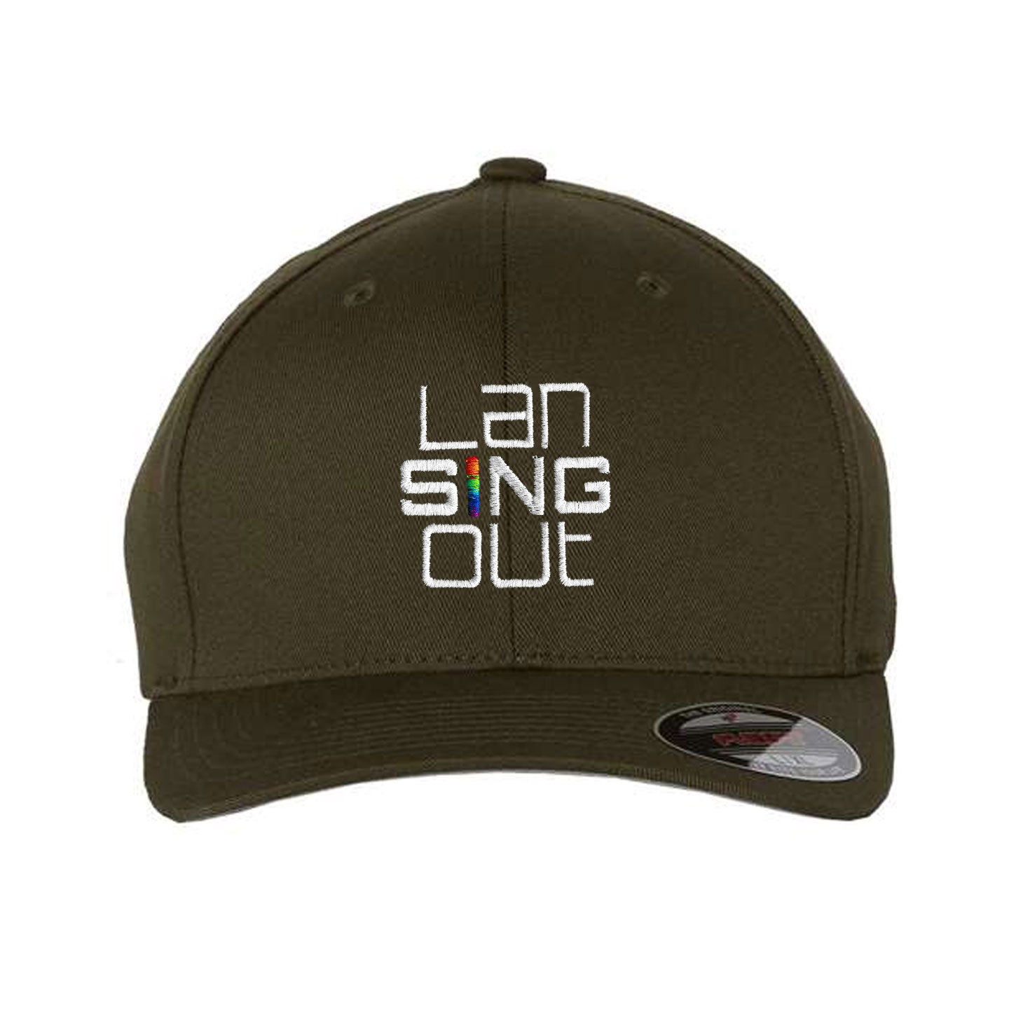 LanSINGout -  Stacked Logo Flexfit Structured Cap