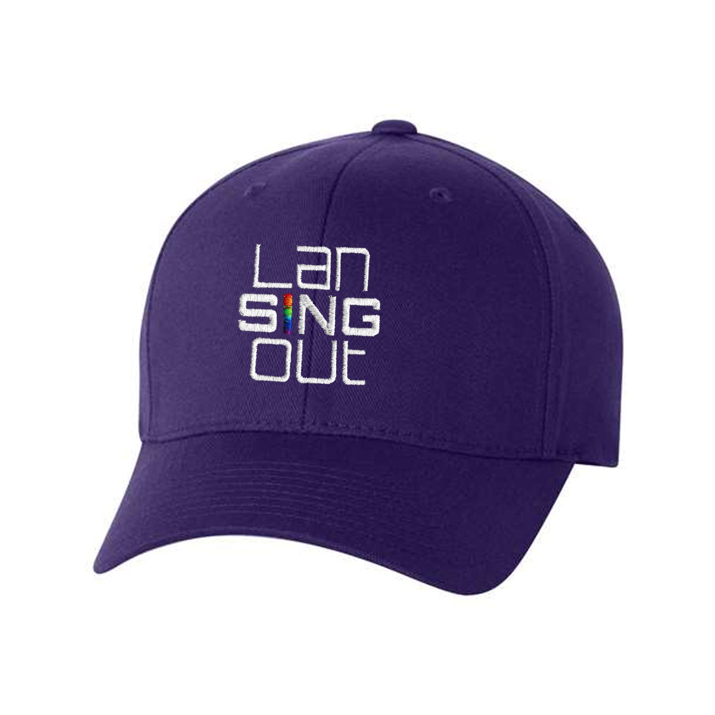 LanSINGout -  Stacked Logo Flexfit Structured Cap