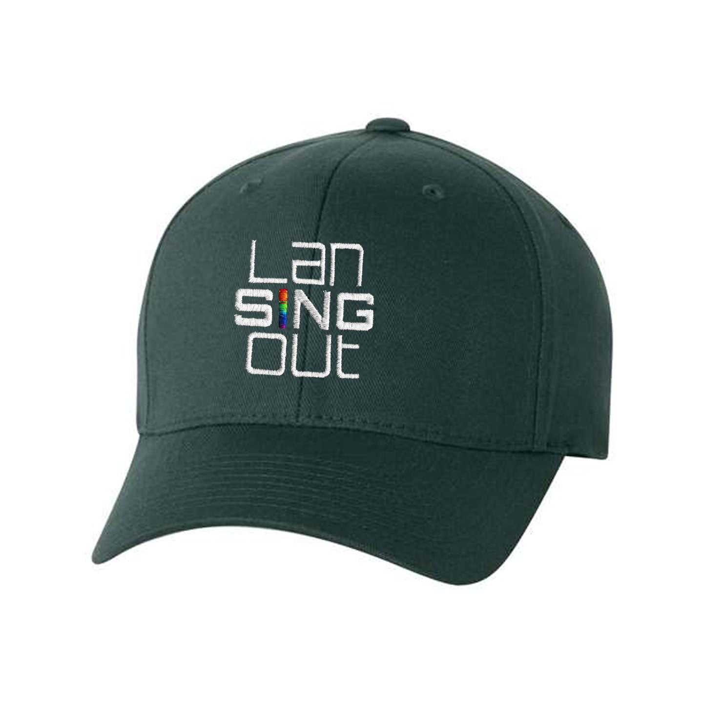 LanSINGout -  Stacked Logo Flexfit Structured Cap