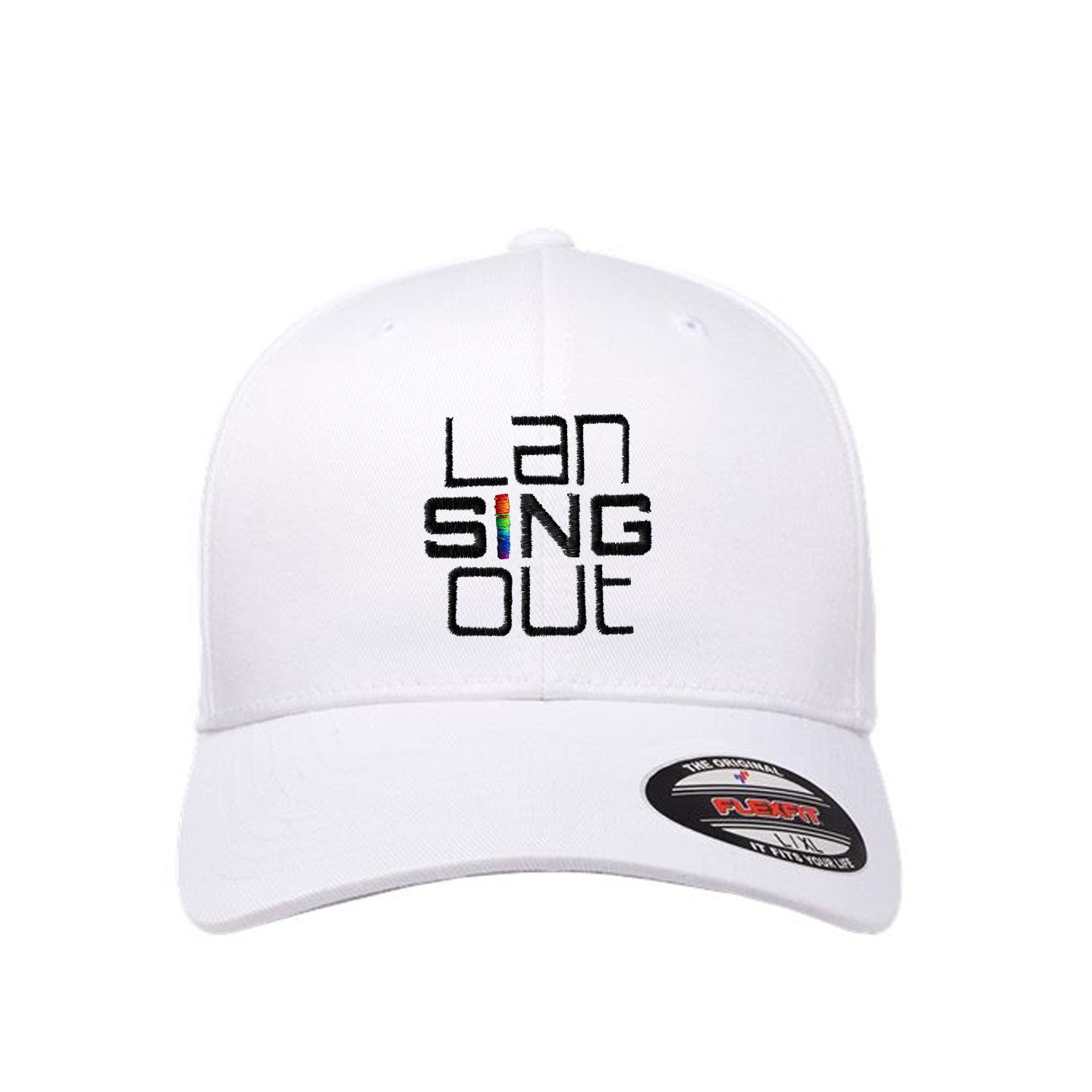 LanSINGout -  Stacked Logo Flexfit Structured Cap