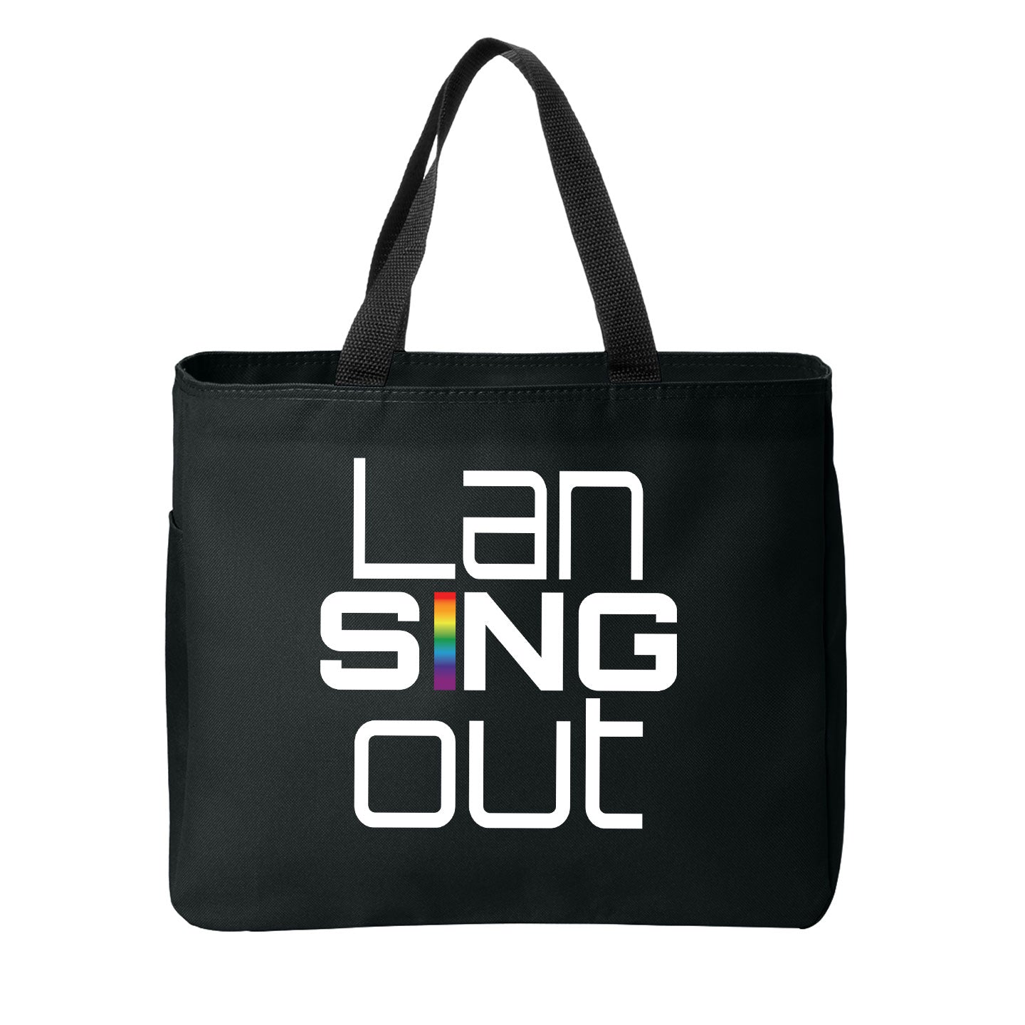LanSINGout - Stacked Logo Port Authority Essential Tote