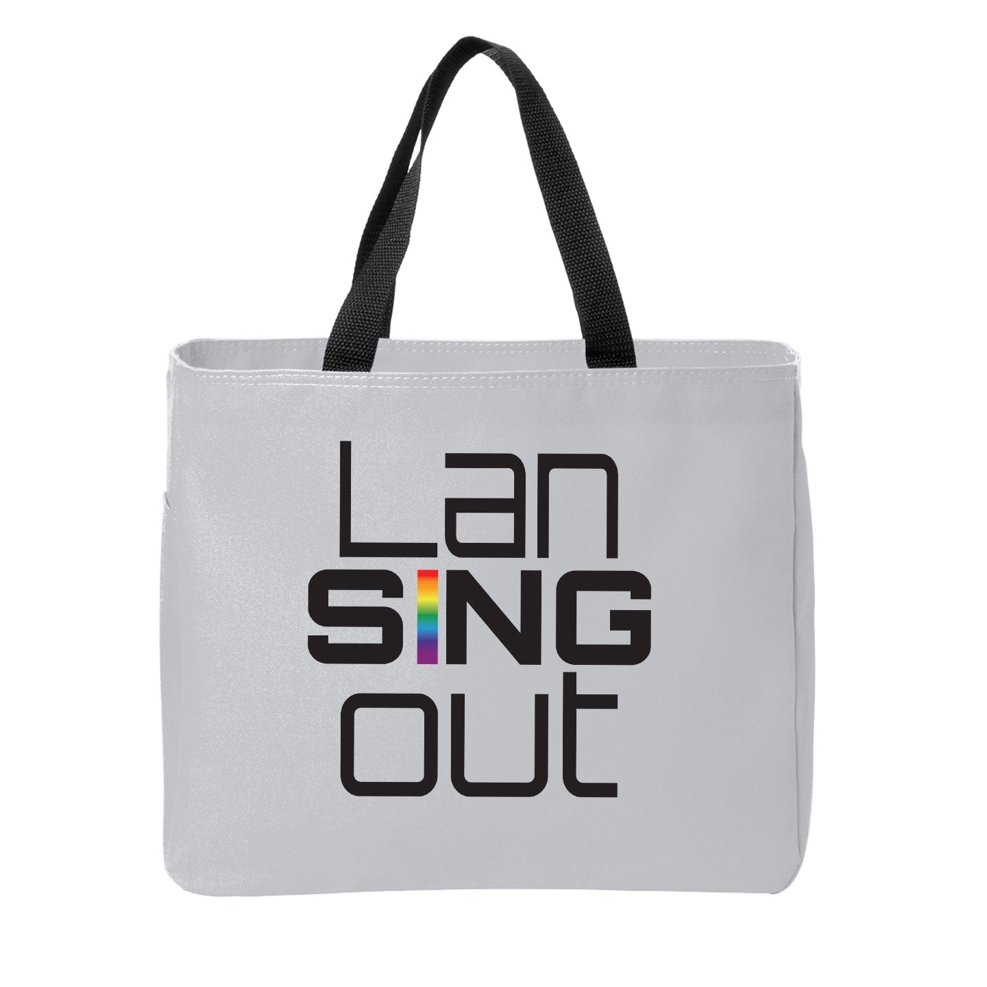LanSINGout - Stacked Logo Port Authority Essential Tote