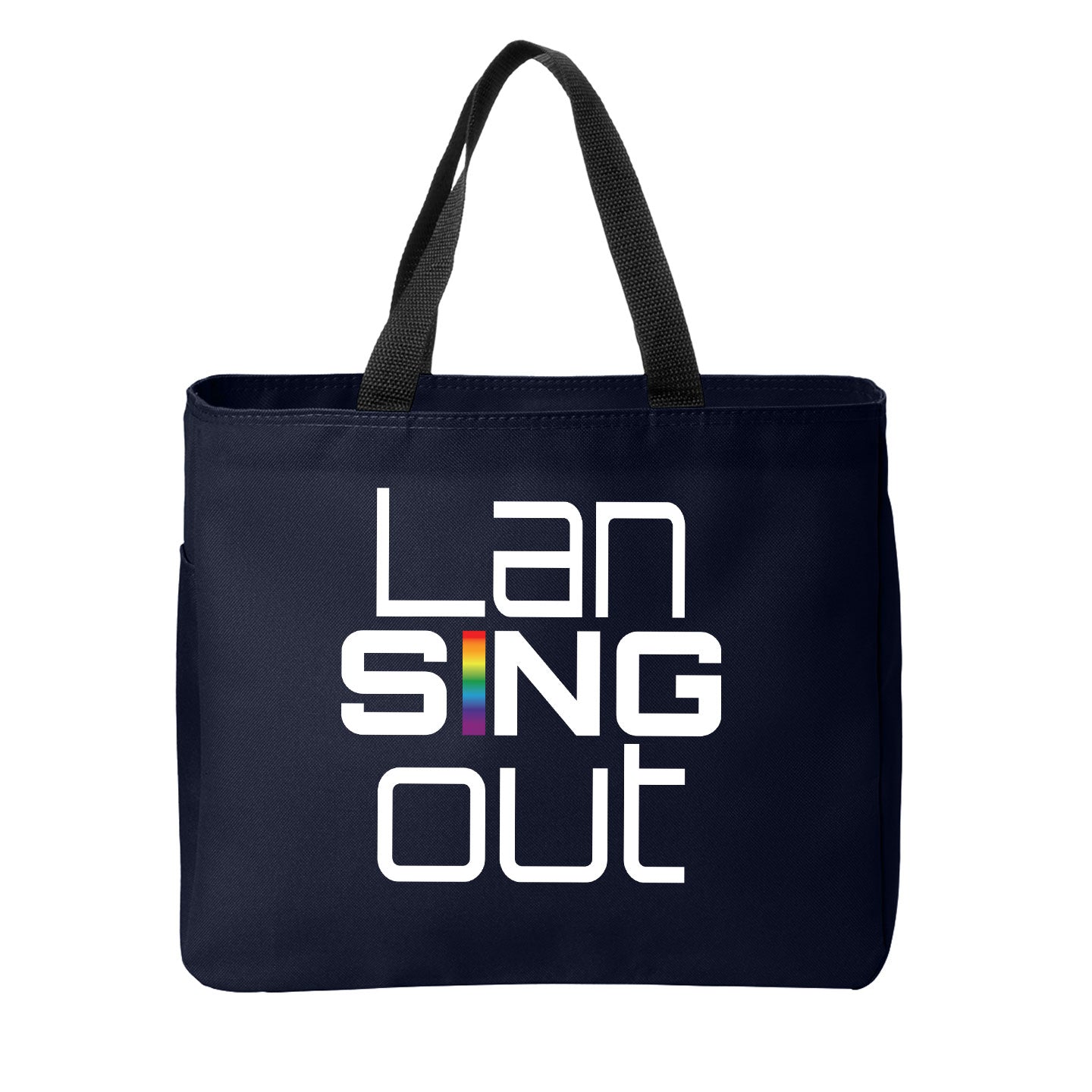 LanSINGout - Stacked Logo Port Authority Essential Tote