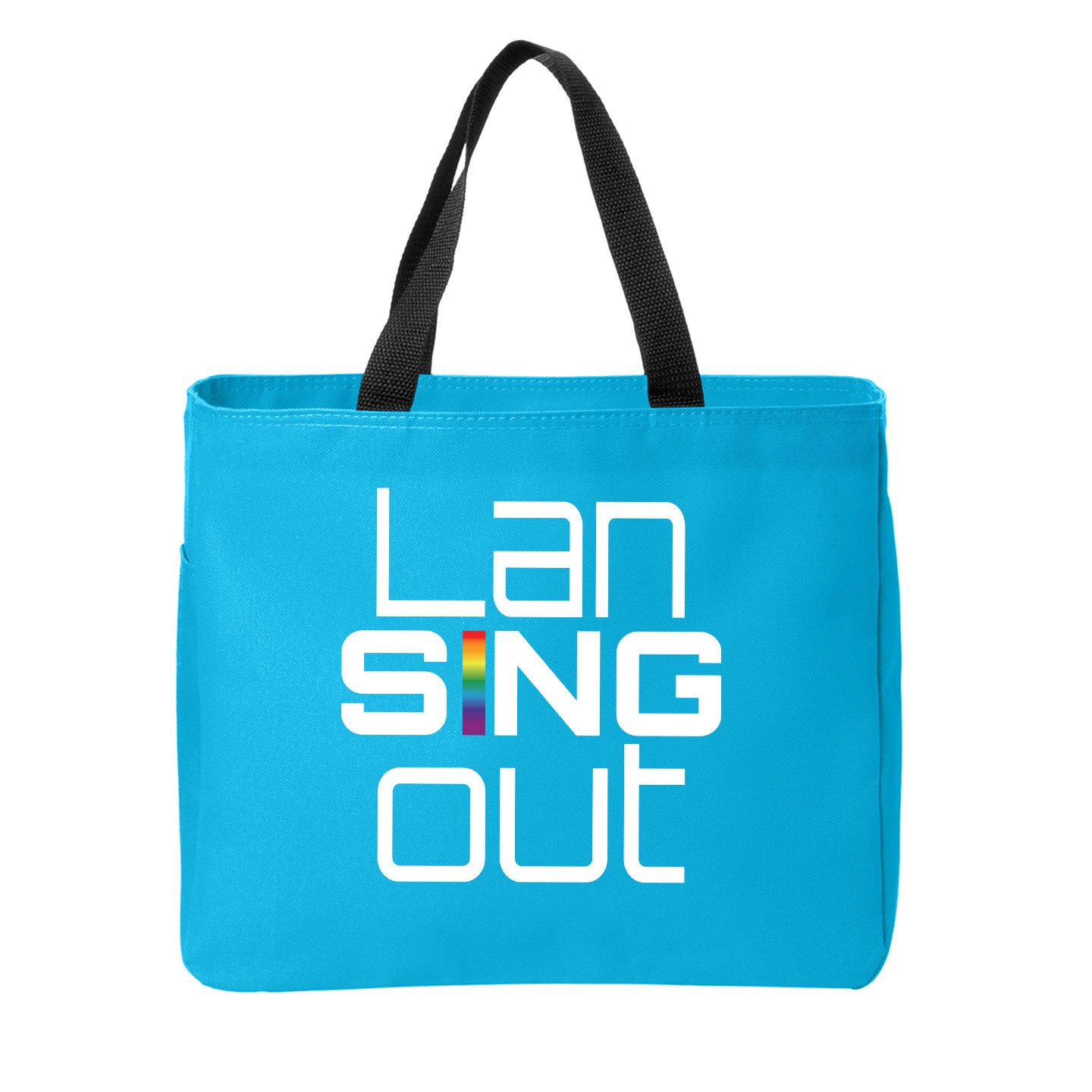 LanSINGout - Stacked Logo Port Authority Essential Tote