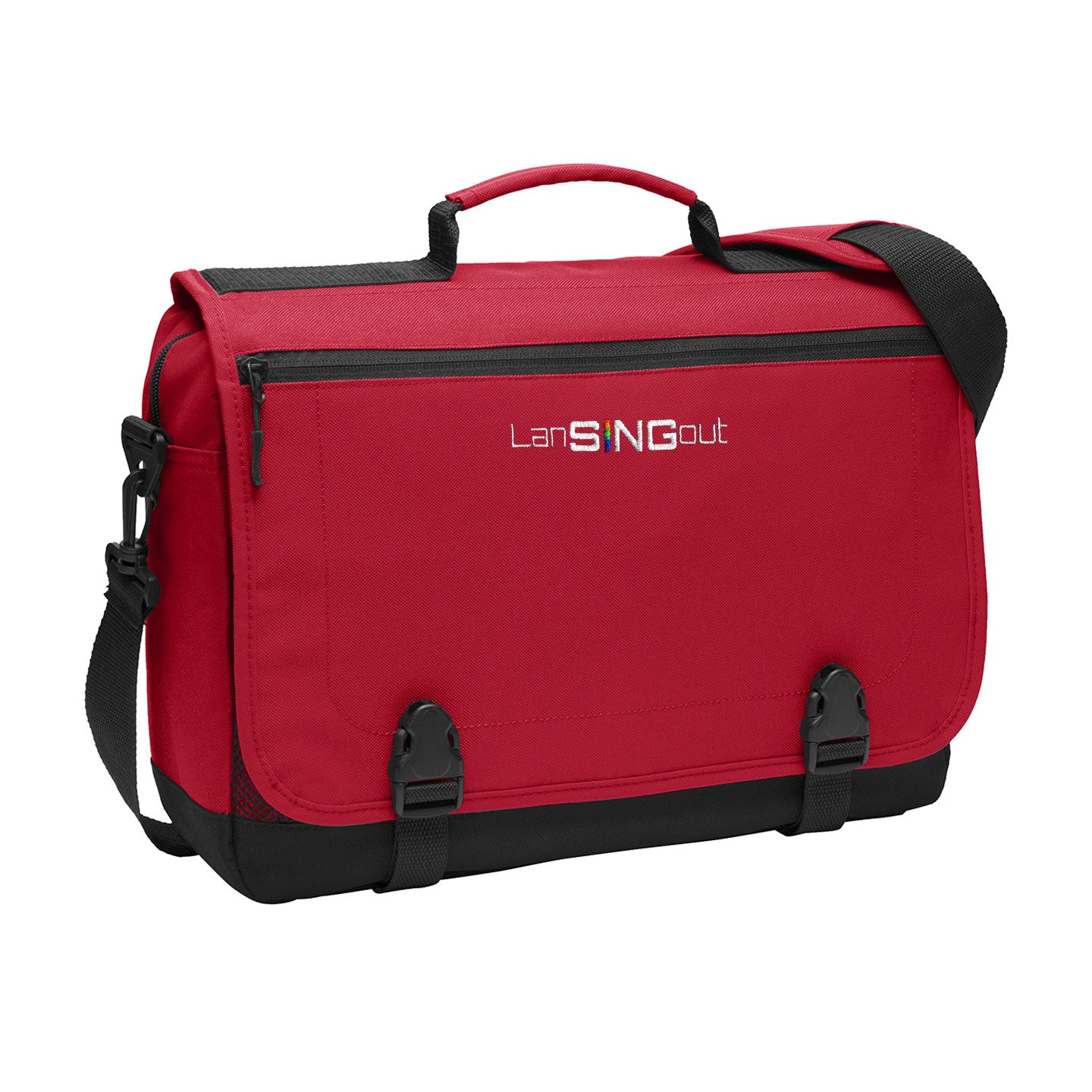LanSINGout - Wide Logo Port Authority Messenger Bag