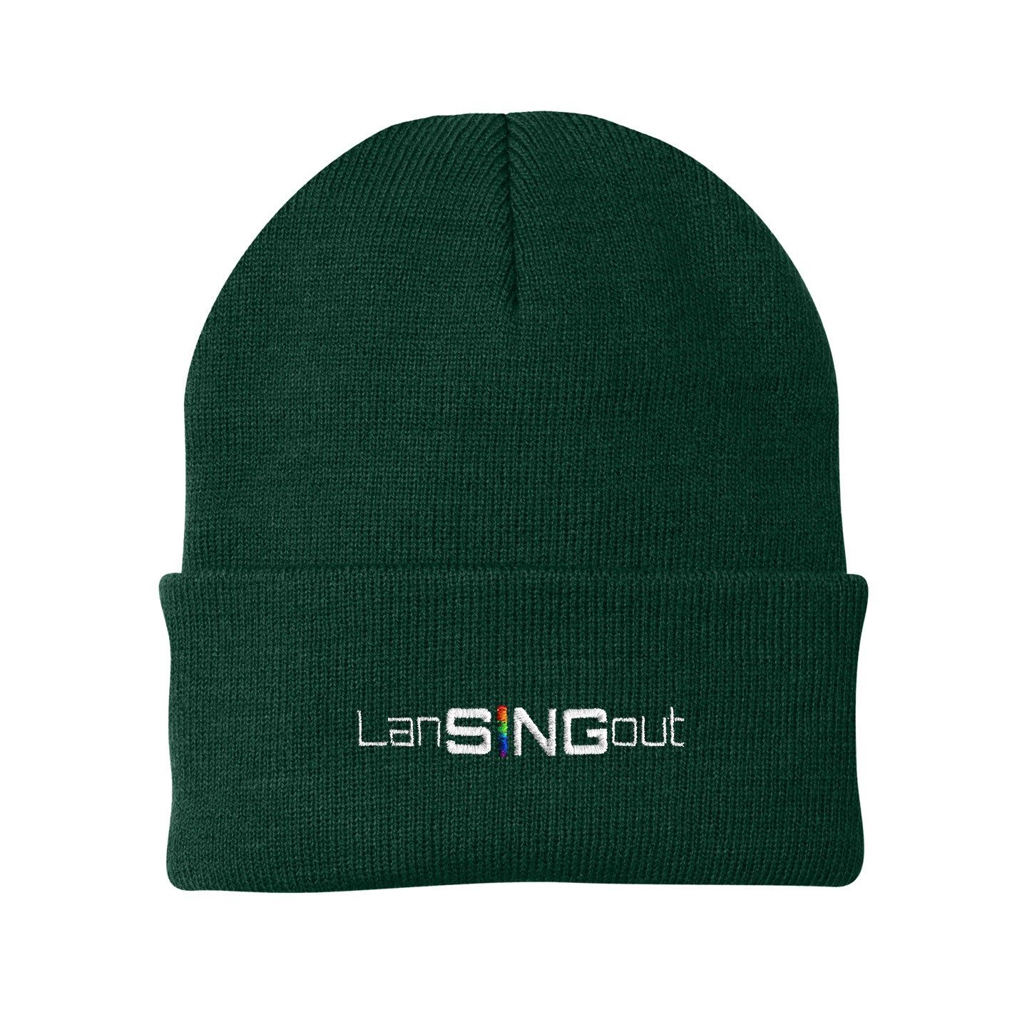 LanSINGout -  Wide Logo Port & Company Cuffed Beanie