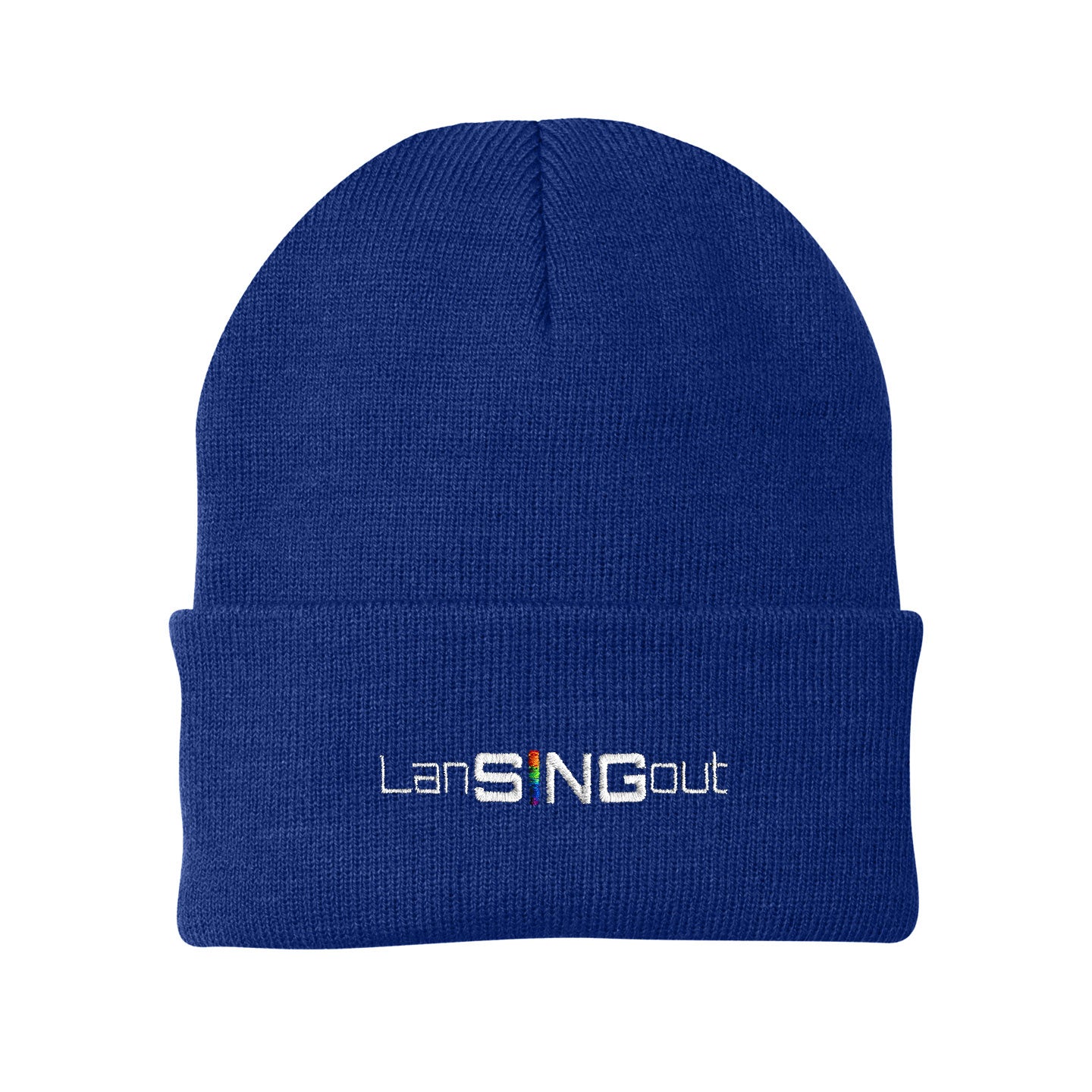 LanSINGout -  Wide Logo Port & Company Cuffed Beanie