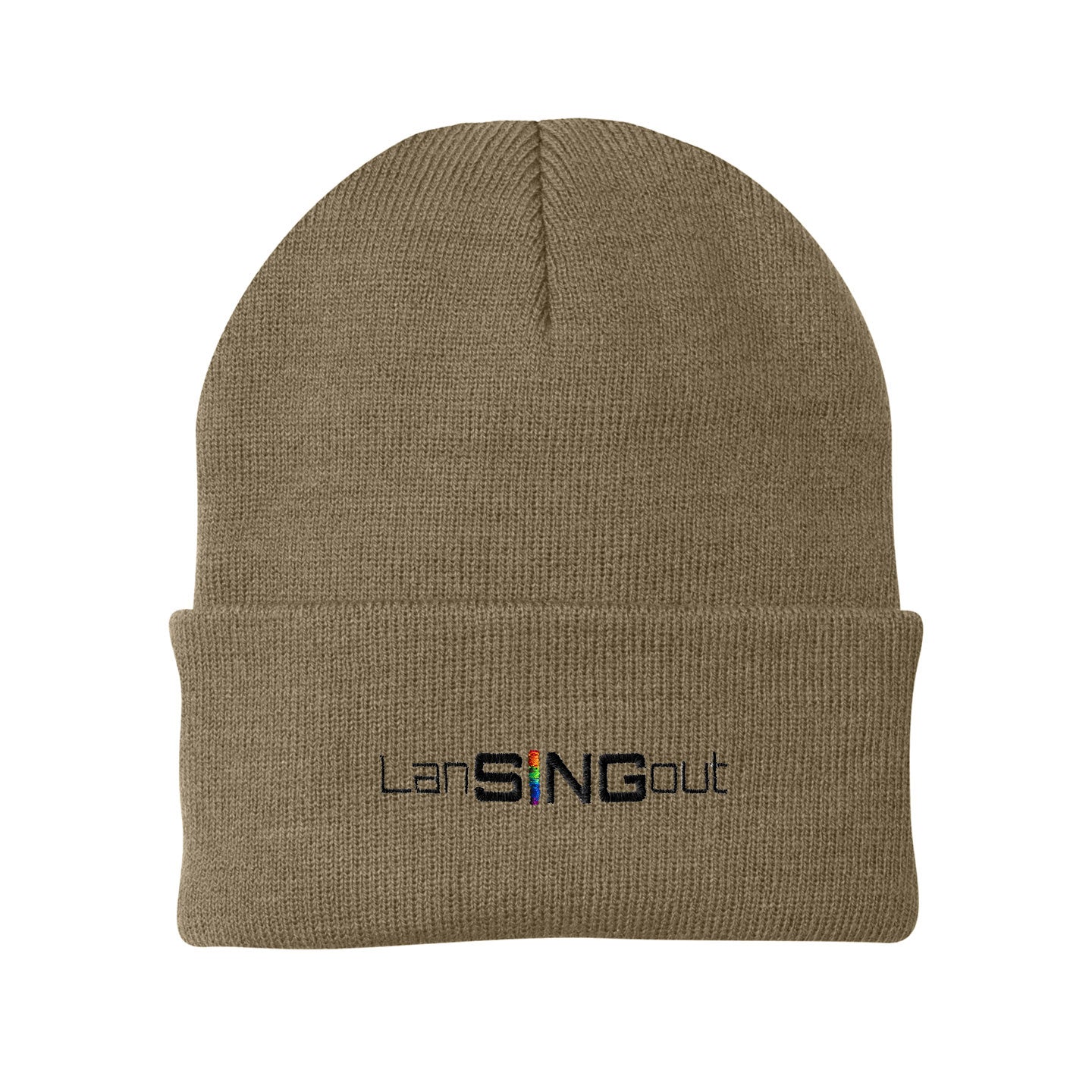 LanSINGout -  Wide Logo Port & Company Cuffed Beanie