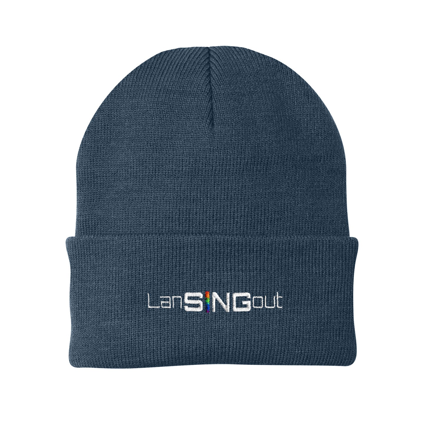 LanSINGout -  Wide Logo Port & Company Cuffed Beanie