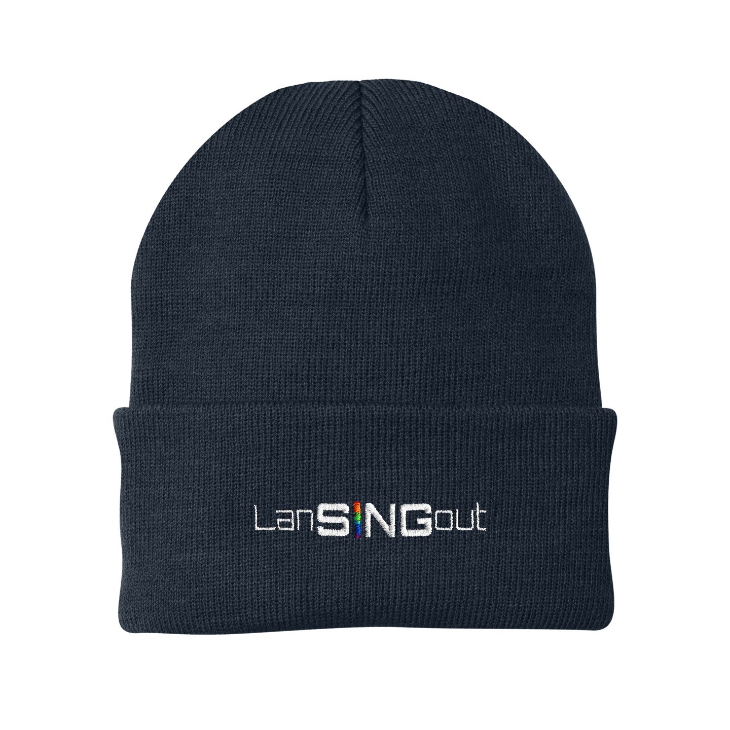 LanSINGout -  Wide Logo Port & Company Cuffed Beanie