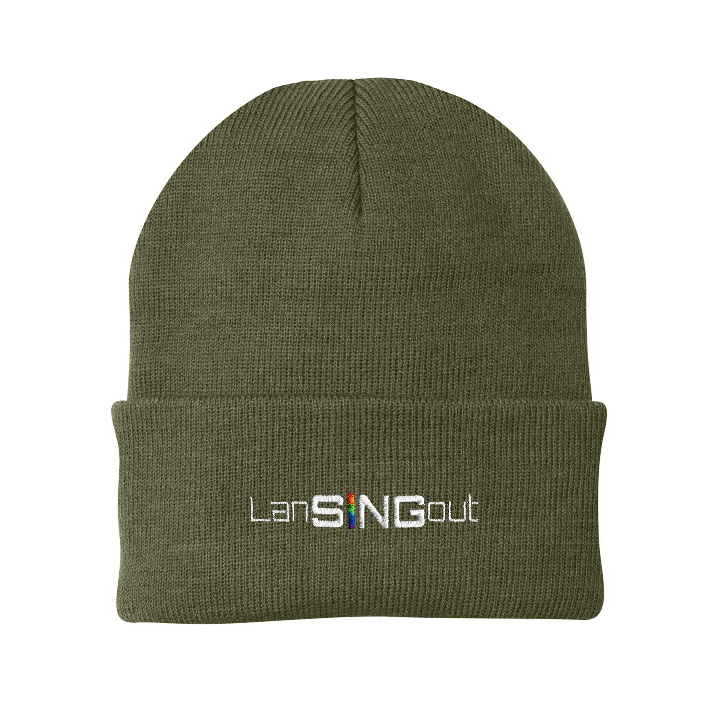 LanSINGout -  Wide Logo Port & Company Cuffed Beanie