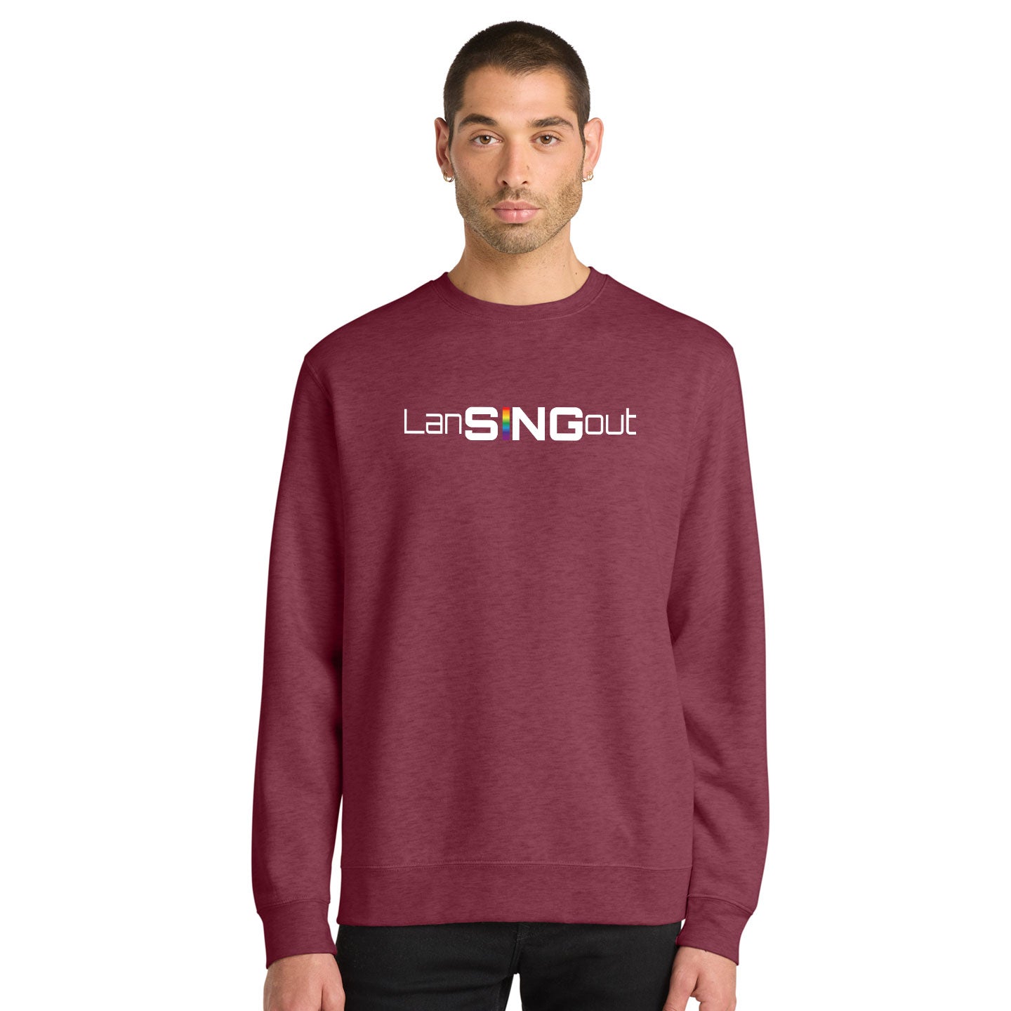 LanSINGout - Wide Logo Printed Unisex District VIT Sweatshirt