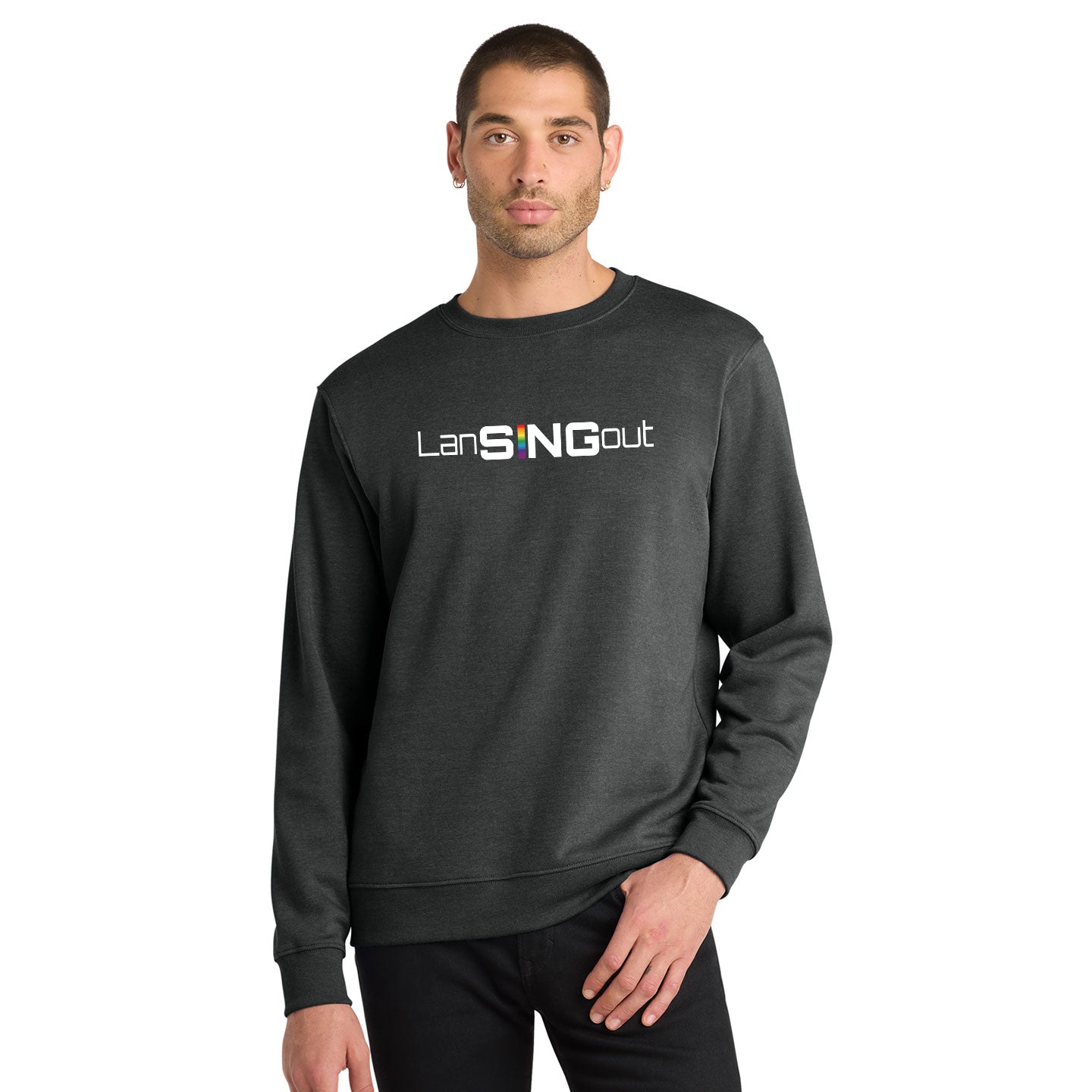 LanSINGout - Wide Logo Printed Unisex District VIT Sweatshirt