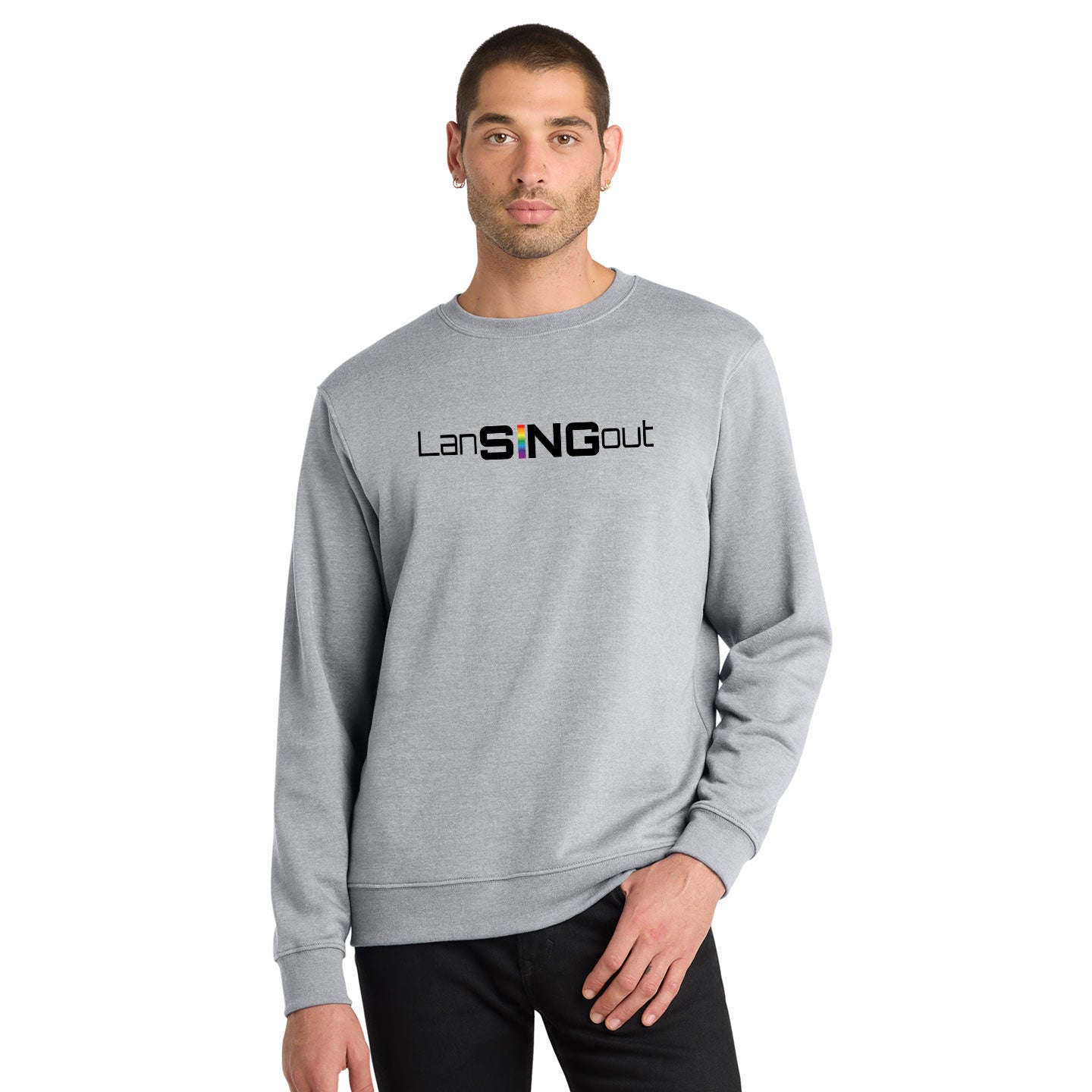 LanSINGout - Wide Logo Printed Unisex District VIT Sweatshirt