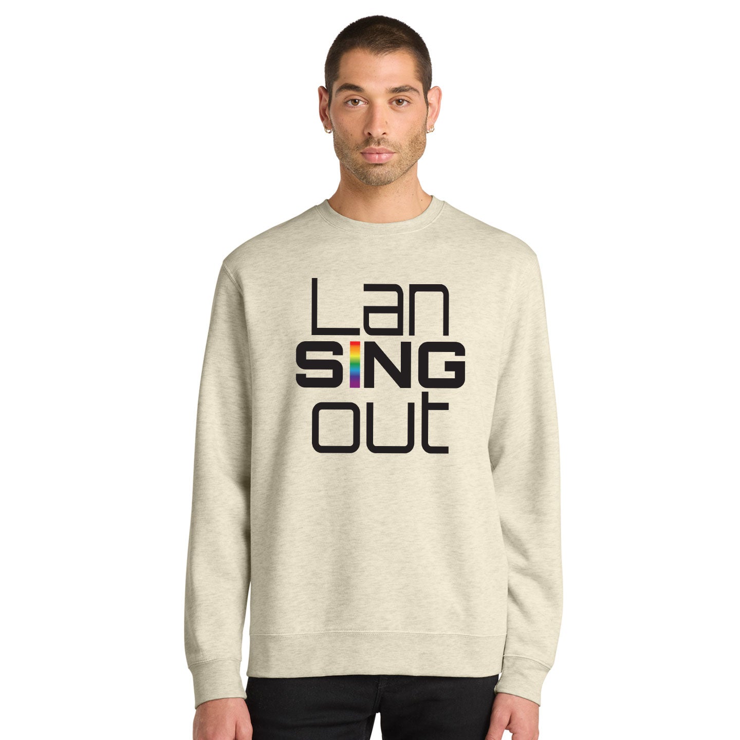 LanSINGout - Stacked Logo Printed Unisex District VIT Sweatshirt