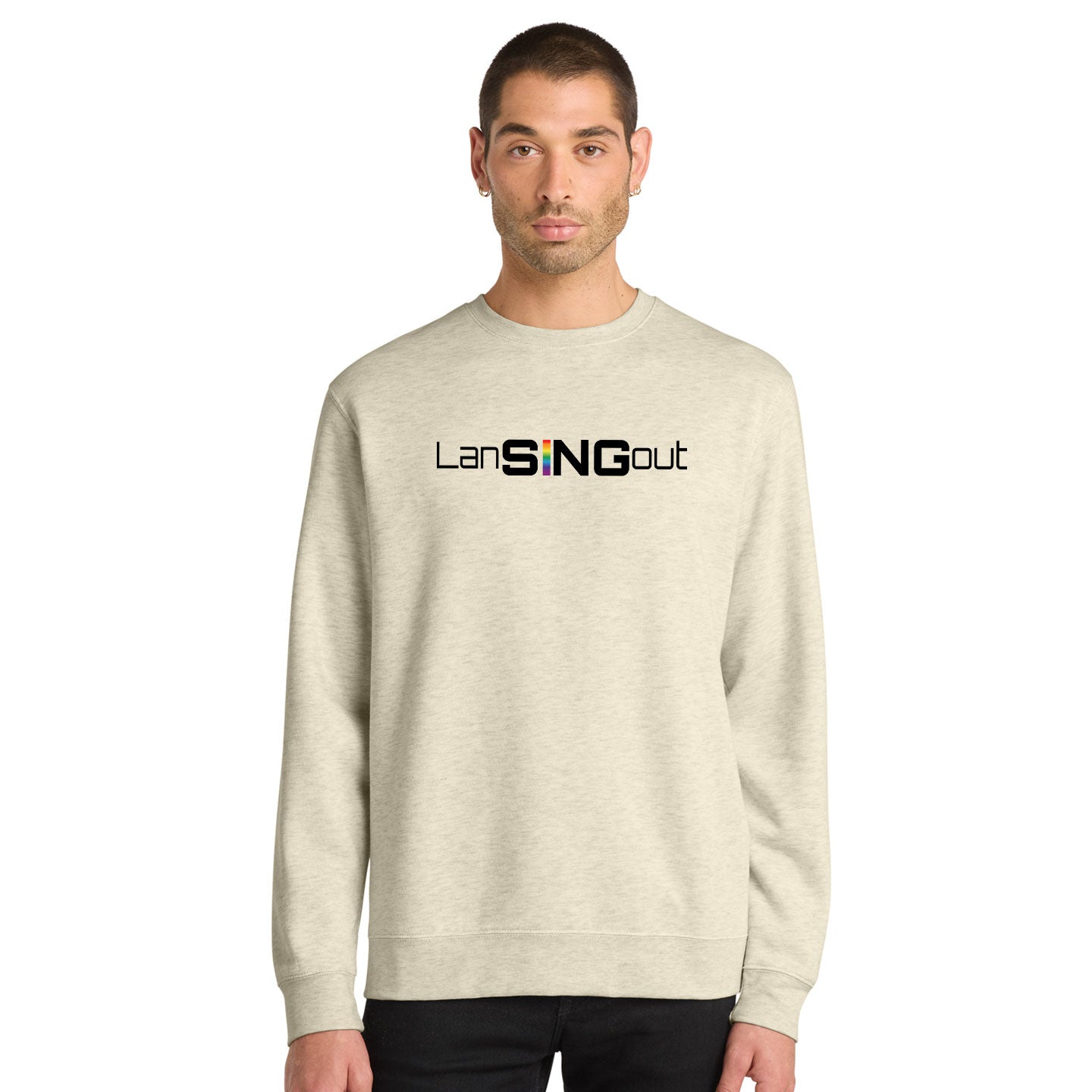 LanSINGout - Wide Logo Printed Unisex District VIT Sweatshirt