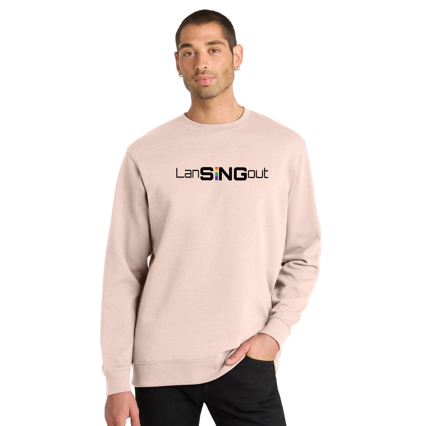 LanSINGout - Wide Logo Printed Unisex District VIT Sweatshirt