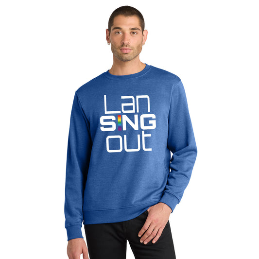 LanSINGout - Stacked Logo Printed Unisex District VIT Sweatshirt