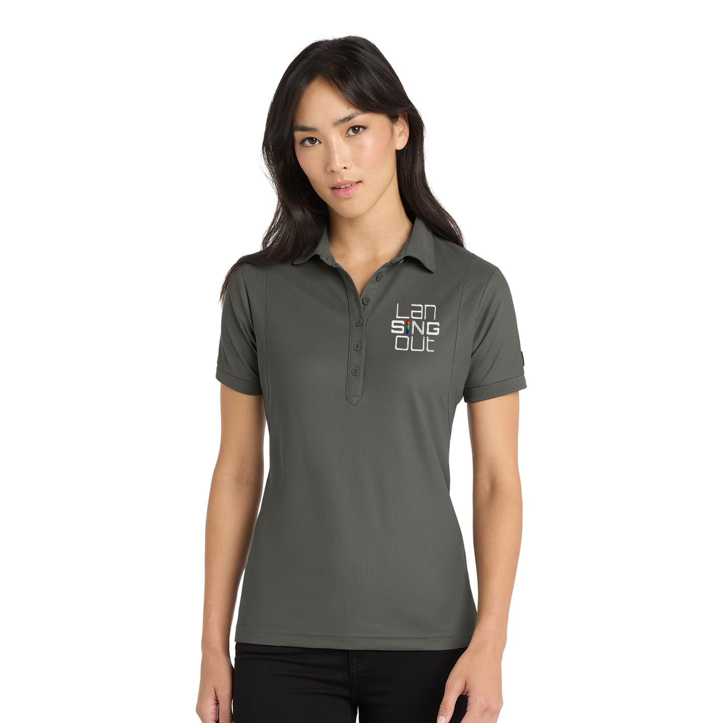 LanSINGout -  Stacked Logo OGIO Women's Jewel Polo