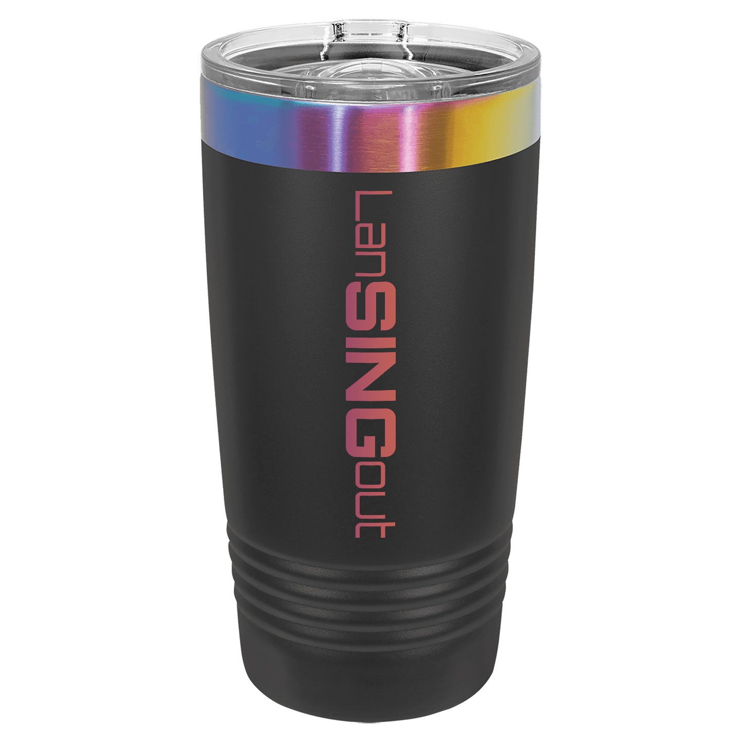 LanSINGout - Wide Logo Prism Engraved Polar Camel 20oz Tumbler