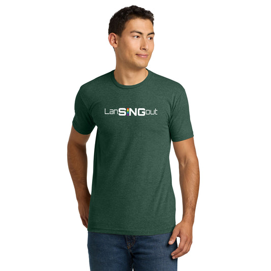 LanSINGout - Wide Logo Printed Unisex Next Level Blend Tee