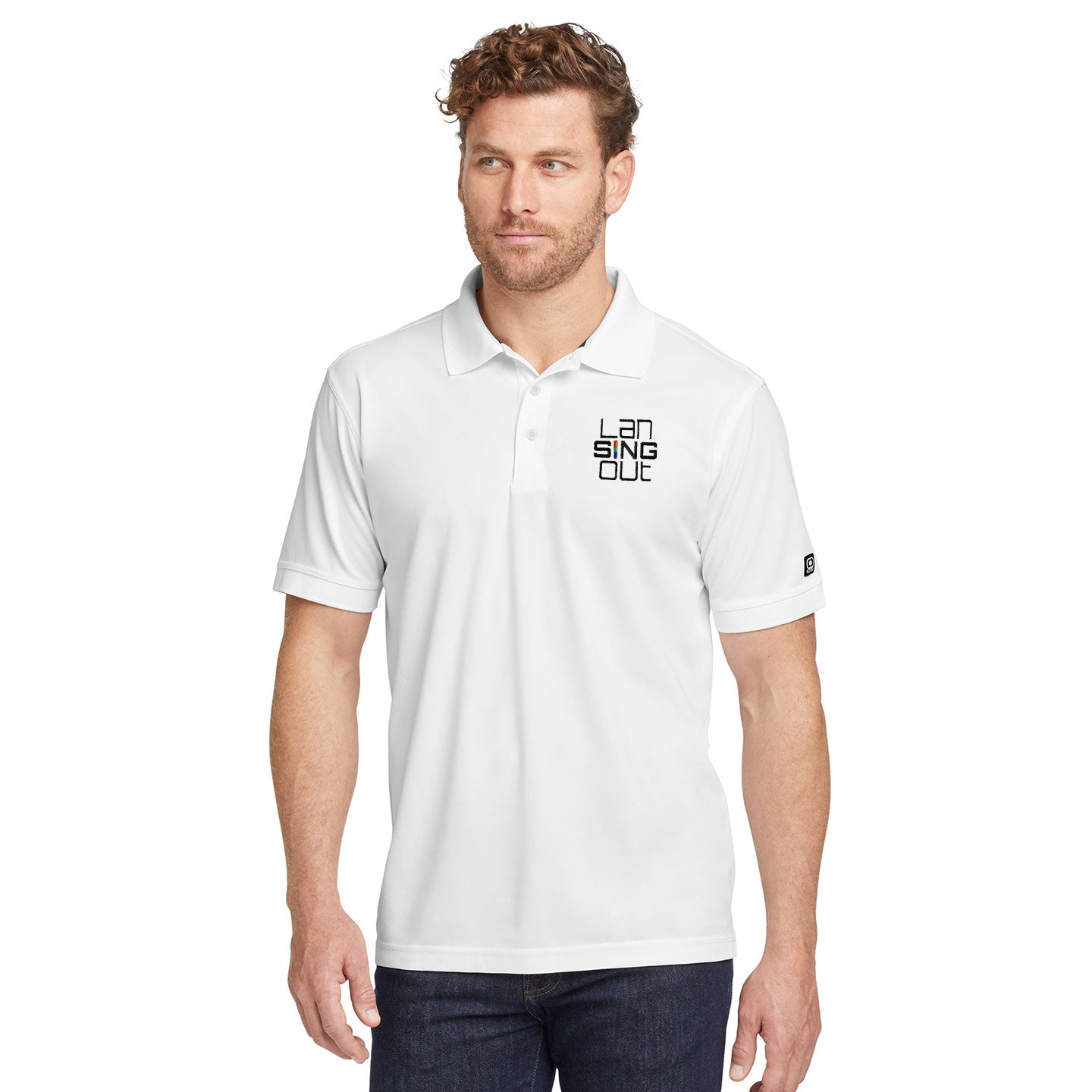 LanSINGout -  Stacked Logo Unisex OGIO Caliber Polo