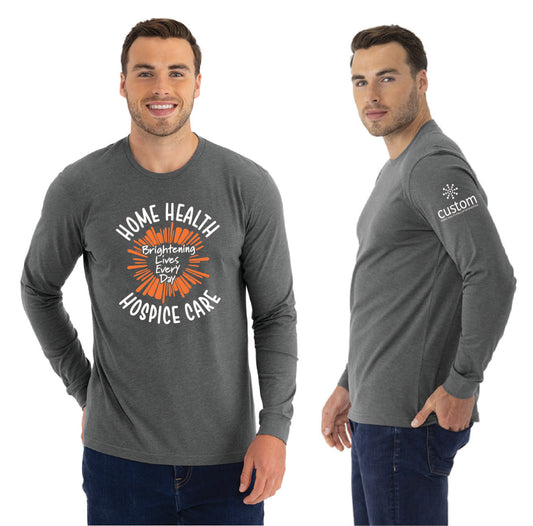 Custom Home Health - Brightening Lives Every Day Unisex Next Level Blend Long Sleeve T-Shirt