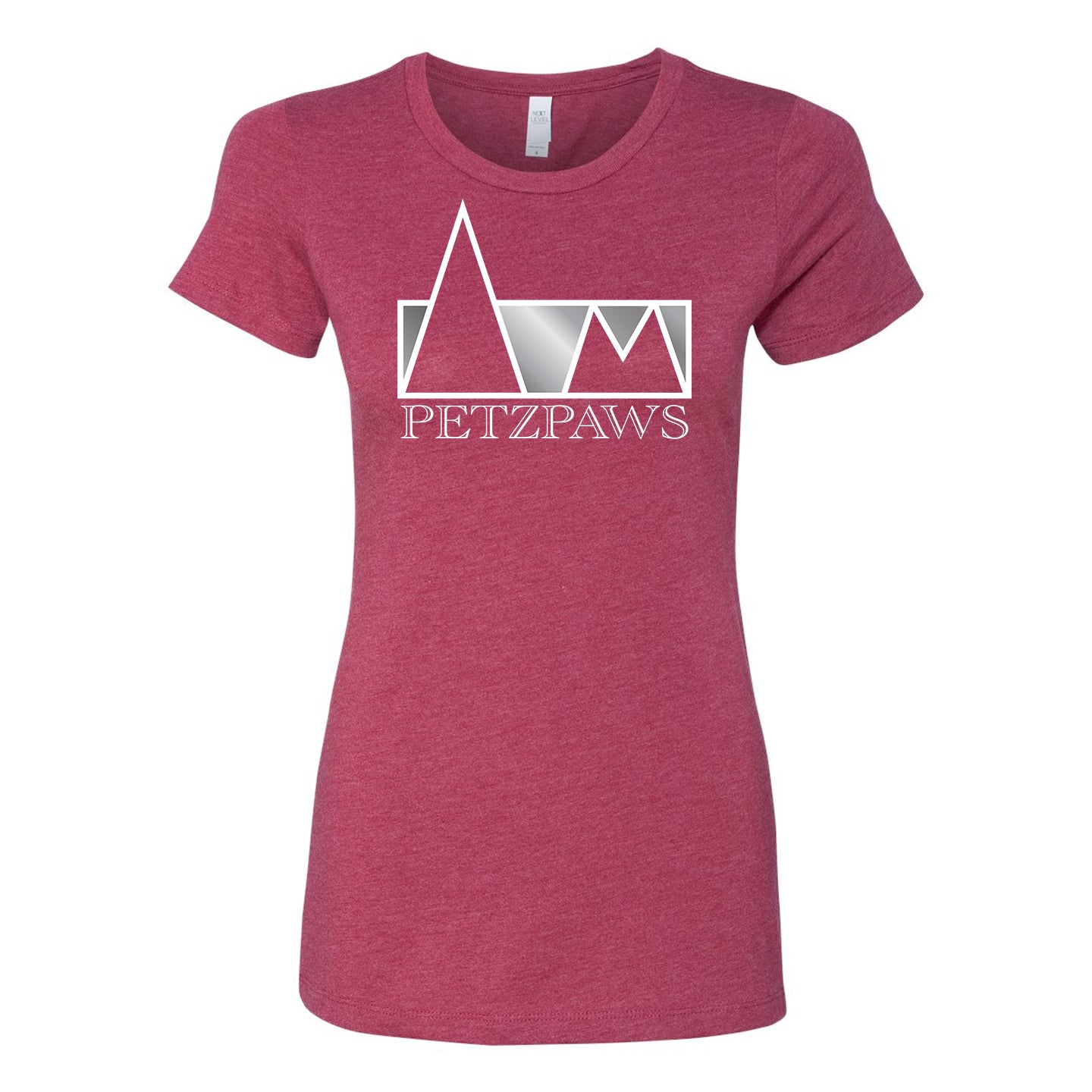 Petzpaws - Next Level Women's 60/40 Blend Printed Logo T-Shirt