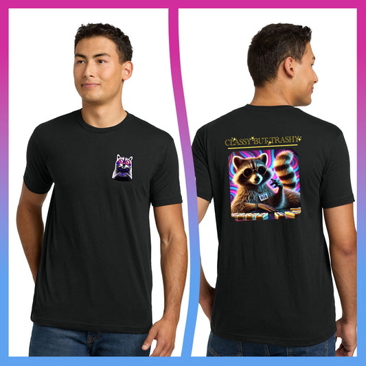 Domino Effect Apparel -  Classy But Trashy Printed Unisex Next Level Blend Tee