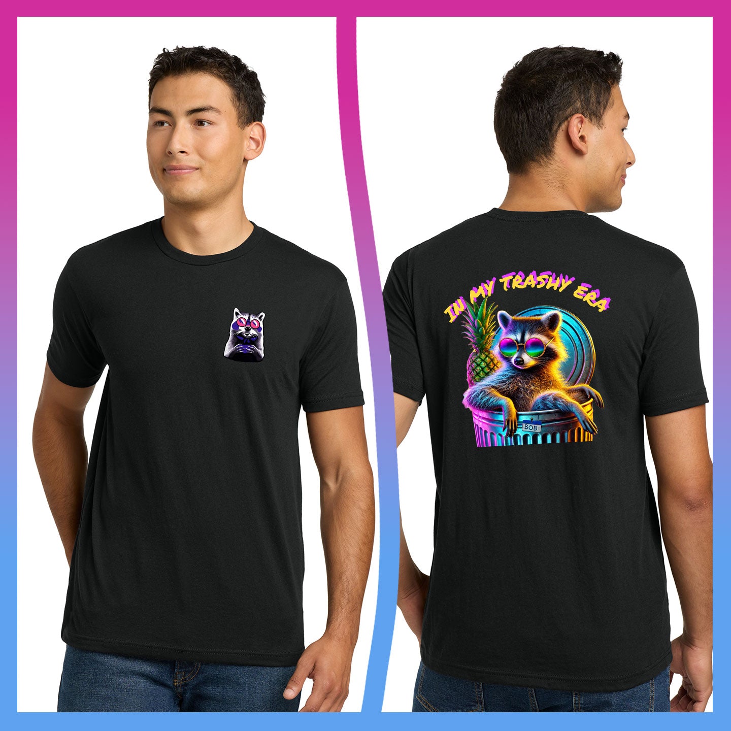 Domino Effect Apparel -  In My Trashy Era Printed Unisex Next Level Blend Tee