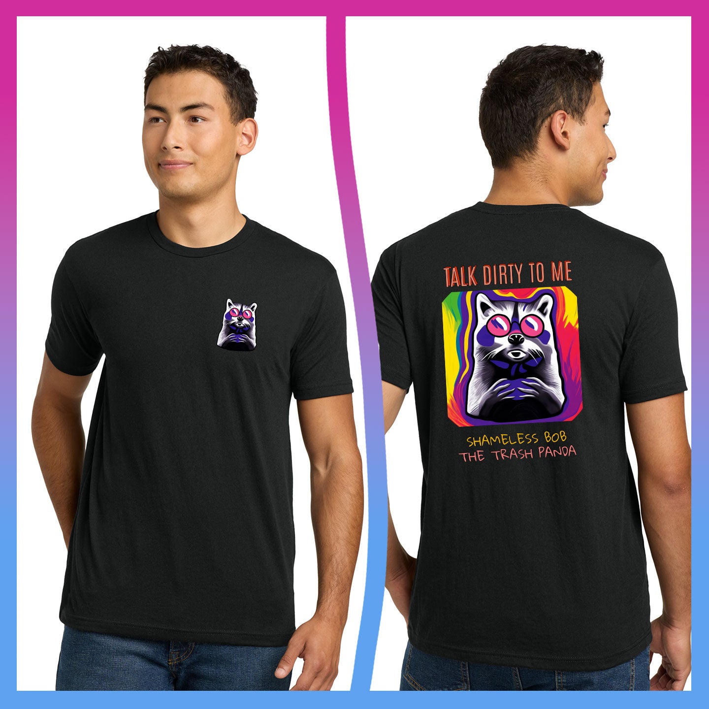 Domino Effect Apparel -  Shameless Bob Printed Unisex Next Level Blend Tee