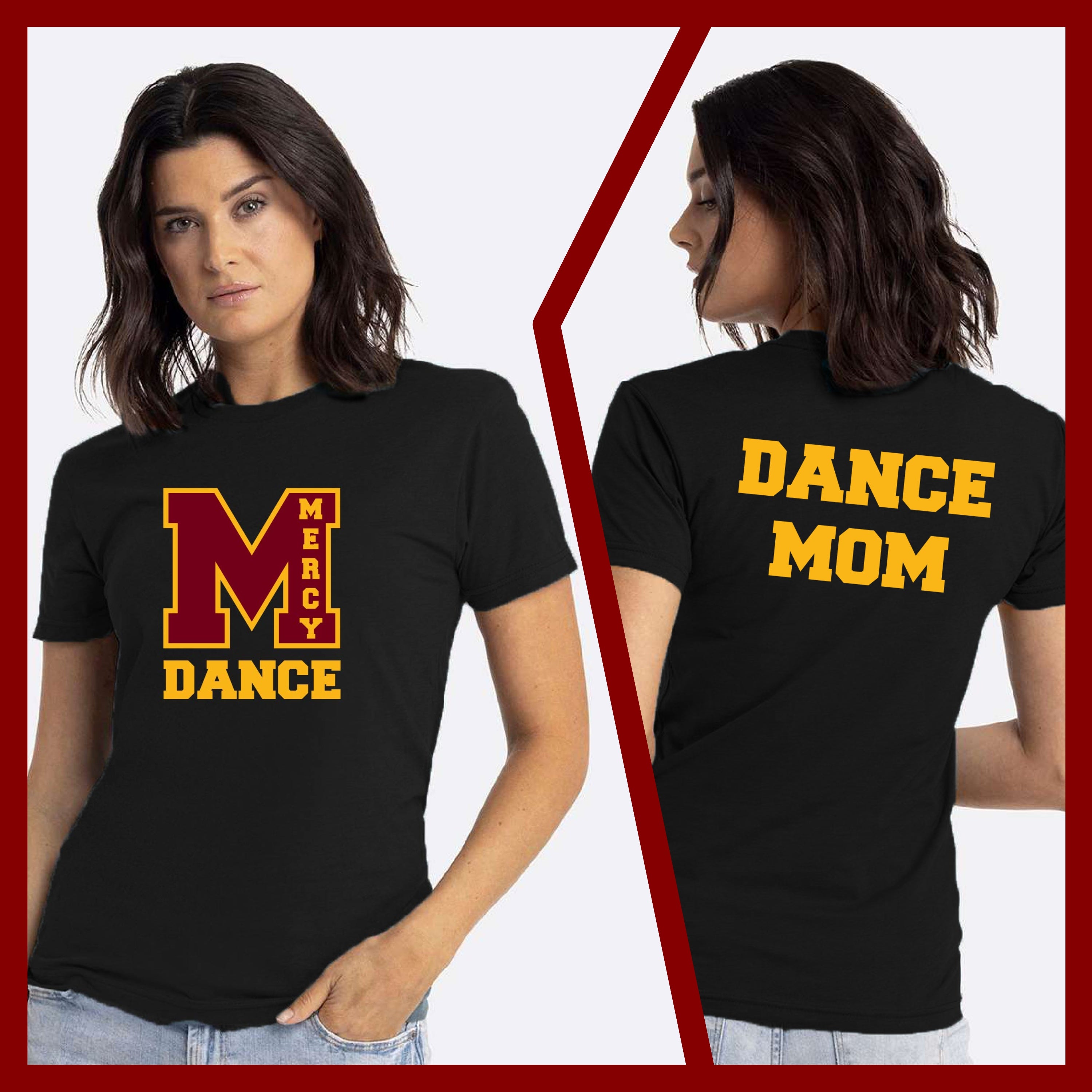 Mercy Varsity Dance - MOM/DAD Unisex Blended Comfort T-Shirt (Double Sided)