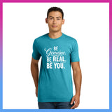 Domino Effect Apparel -  Be Genuine Typography Printed Unisex Next Level Blend Tee