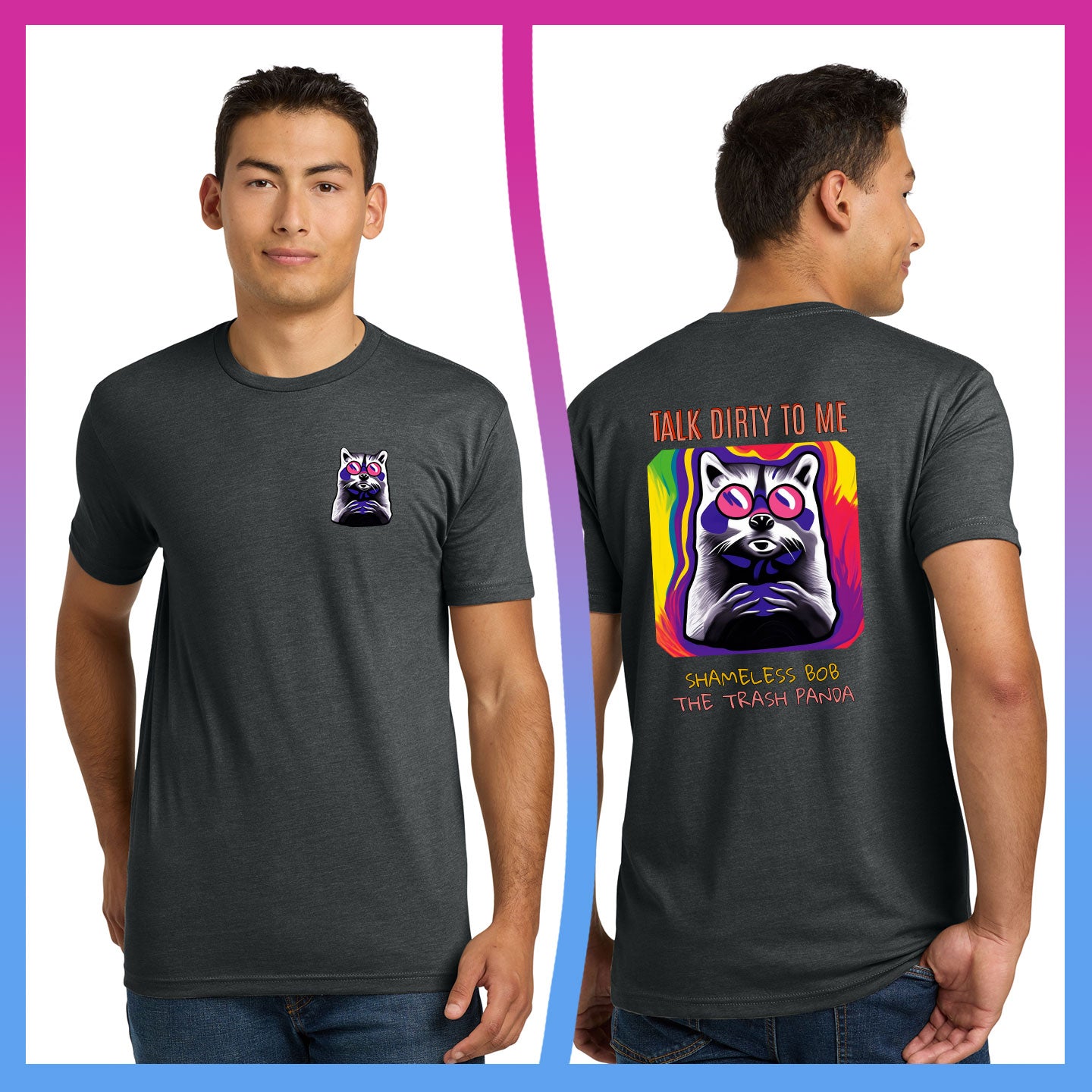 Domino Effect Apparel -  Shameless Bob Printed Unisex Next Level Blend Tee