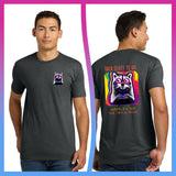 Domino Effect Apparel -  Shameless Bob Printed Unisex Next Level Blend Tee