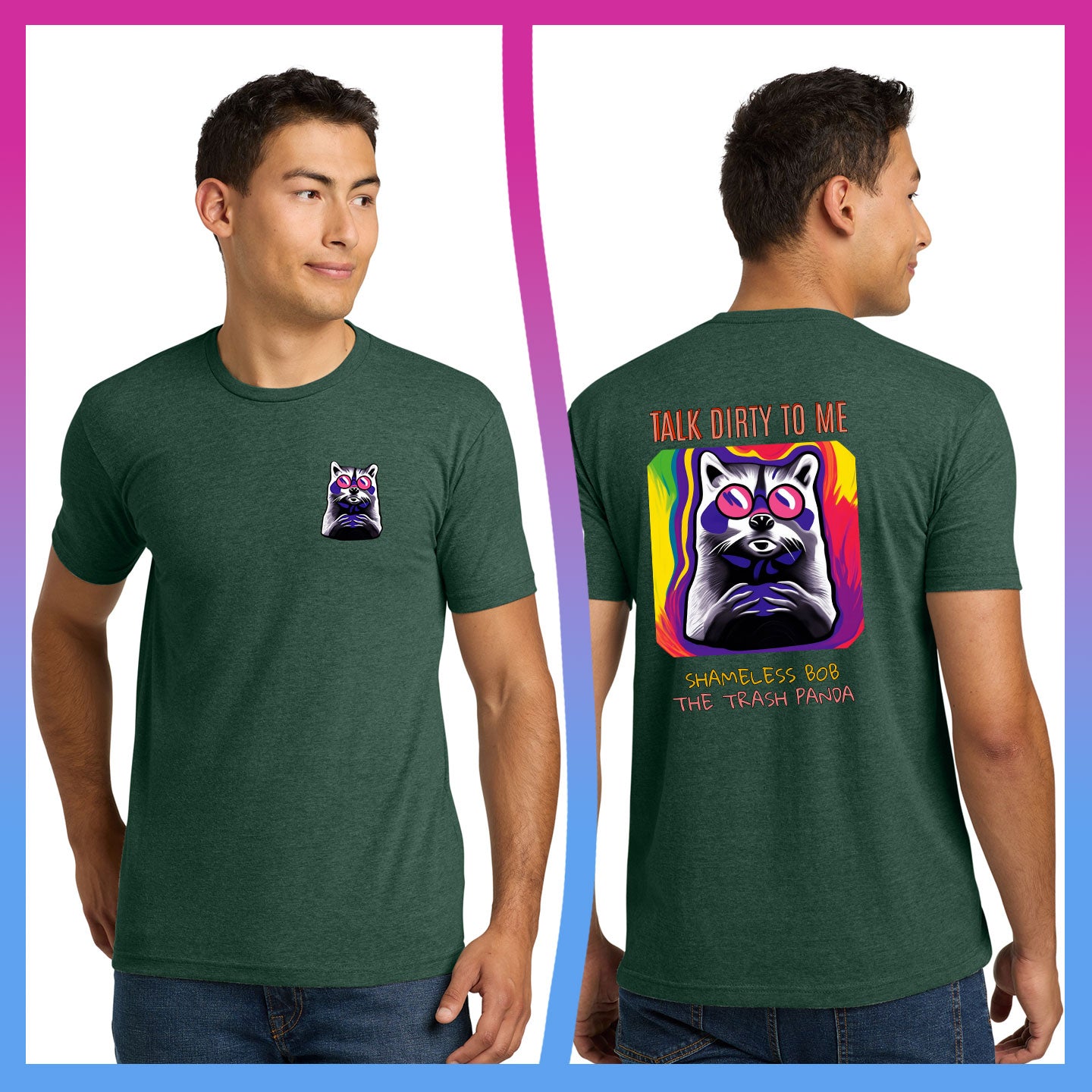 Domino Effect Apparel -  Shameless Bob Printed Unisex Next Level Blend Tee