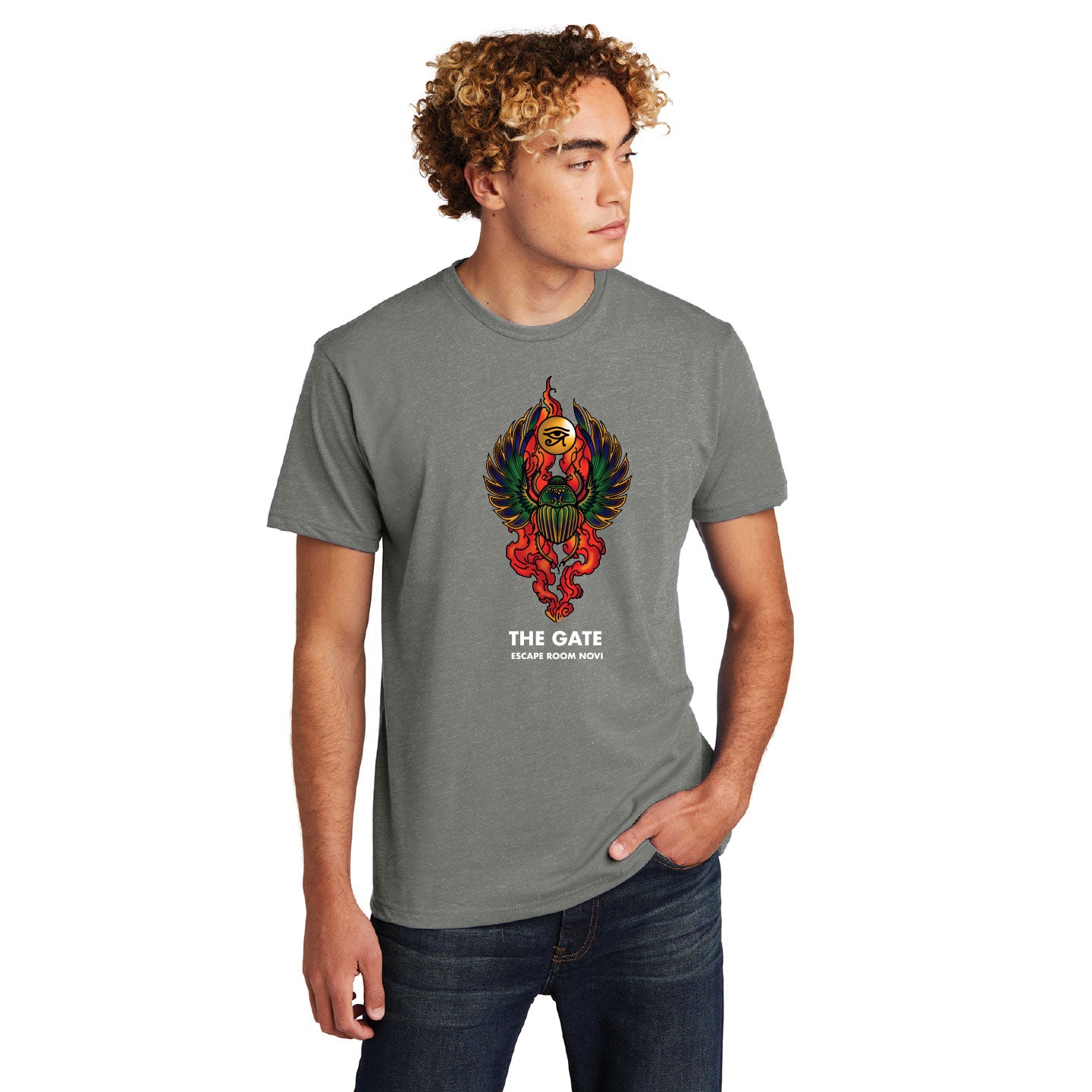 Escape Room Novi - S5 The Gate Next Level Unisex Blend T-Shirt